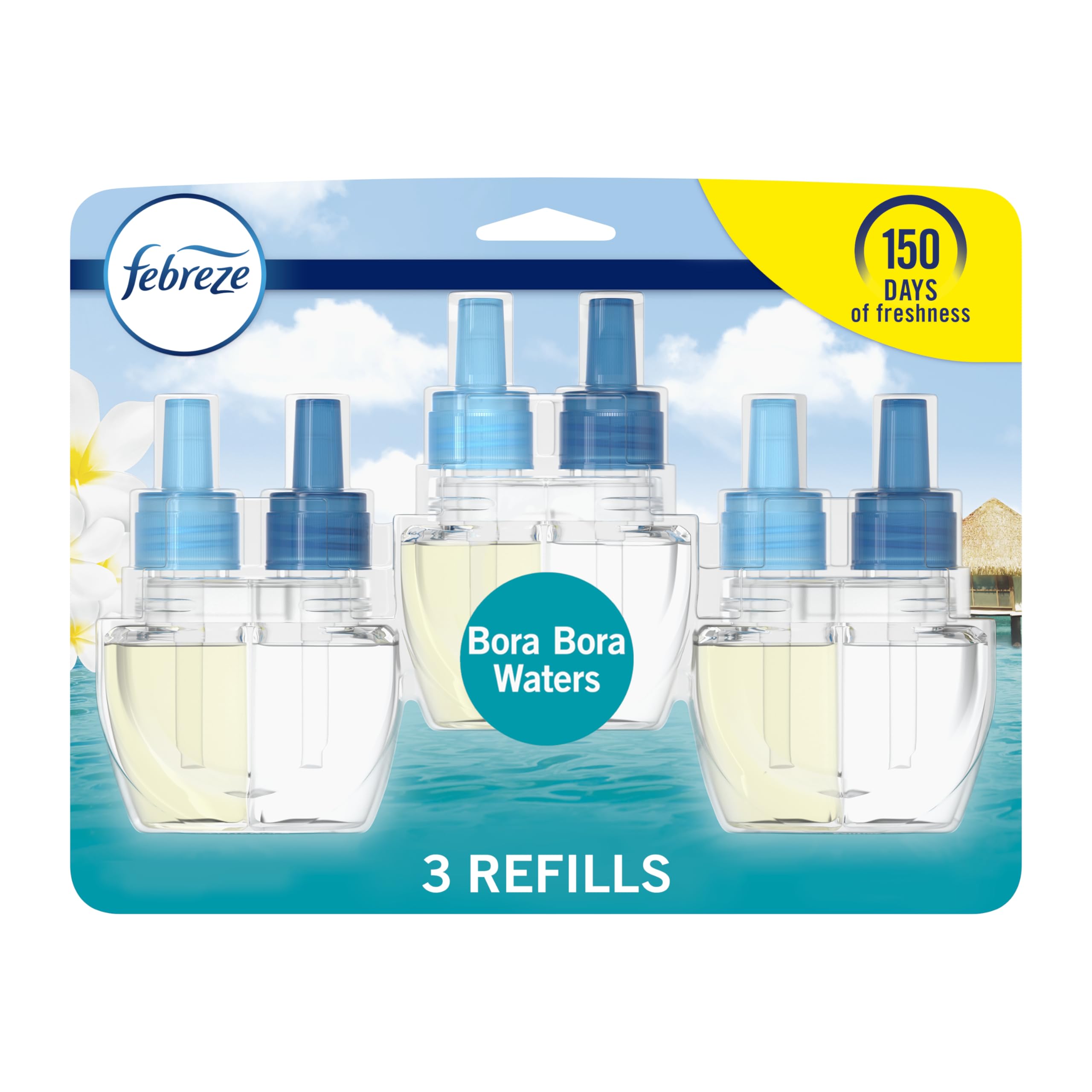 Febreze Fade Defy PLUG Air Freshener Refill — Bora Bora (3-Pack)