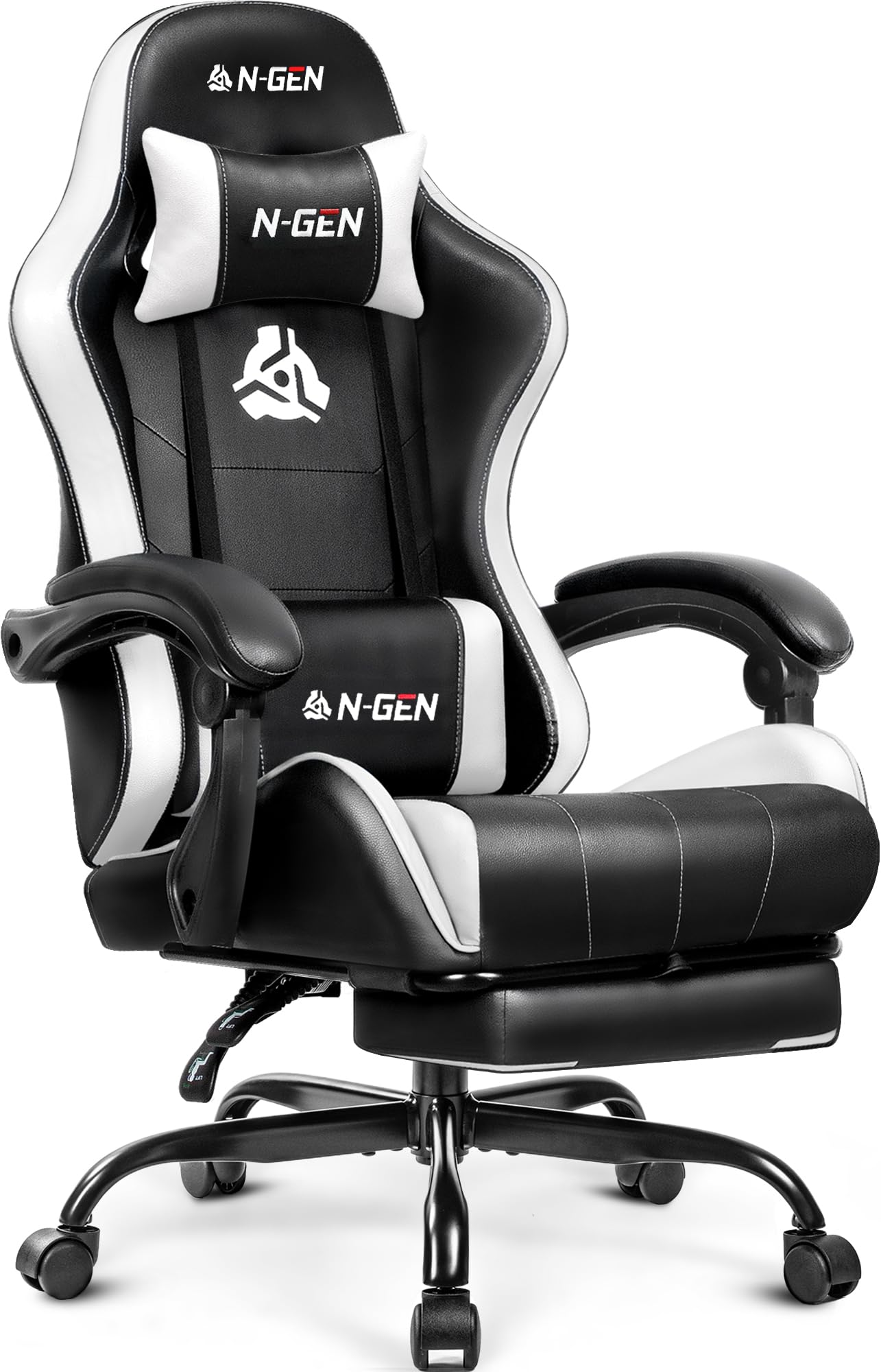 N‑GEN High-Back Gaming Chair with Footrest