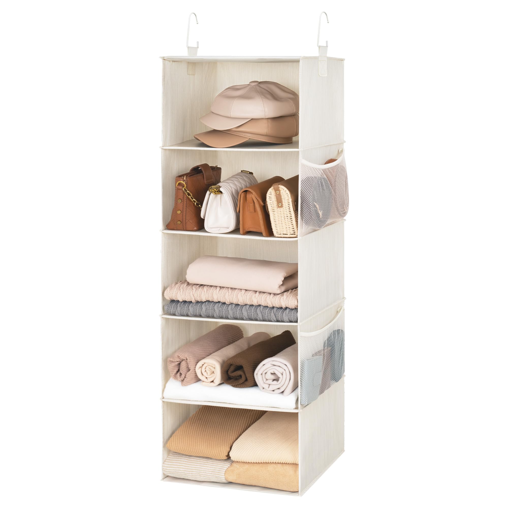StorageWorks 5‑Shelf Hanging Closet Organizer