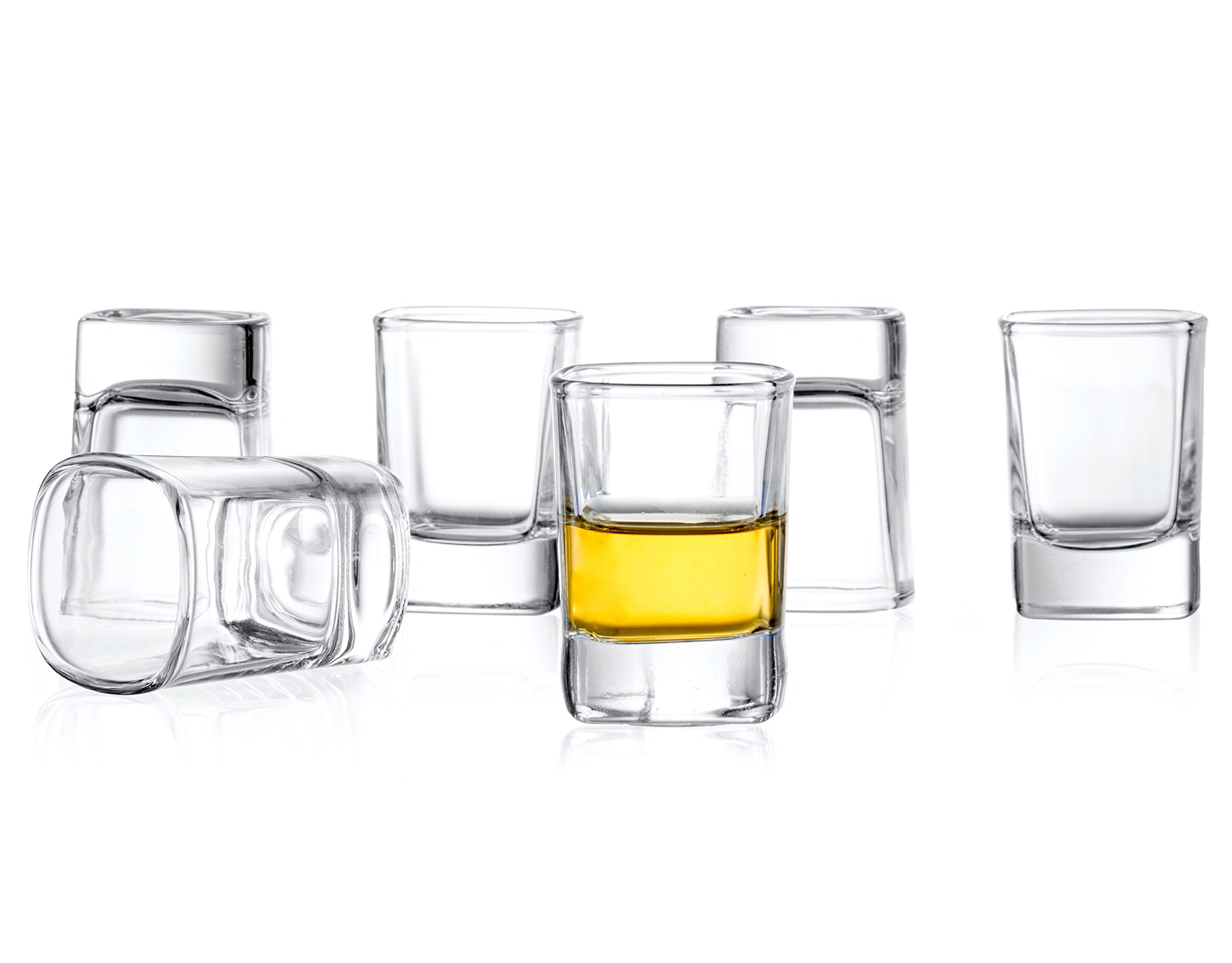 JoyJolt Heavy Base Shot Glasses (Set of 6)