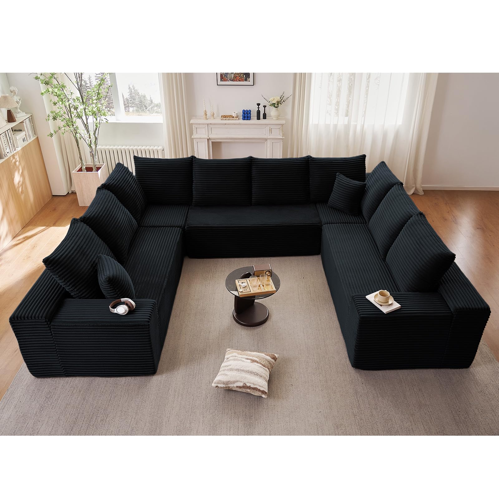 Cloud U-Shaped Modular Sectional (Corduroy)