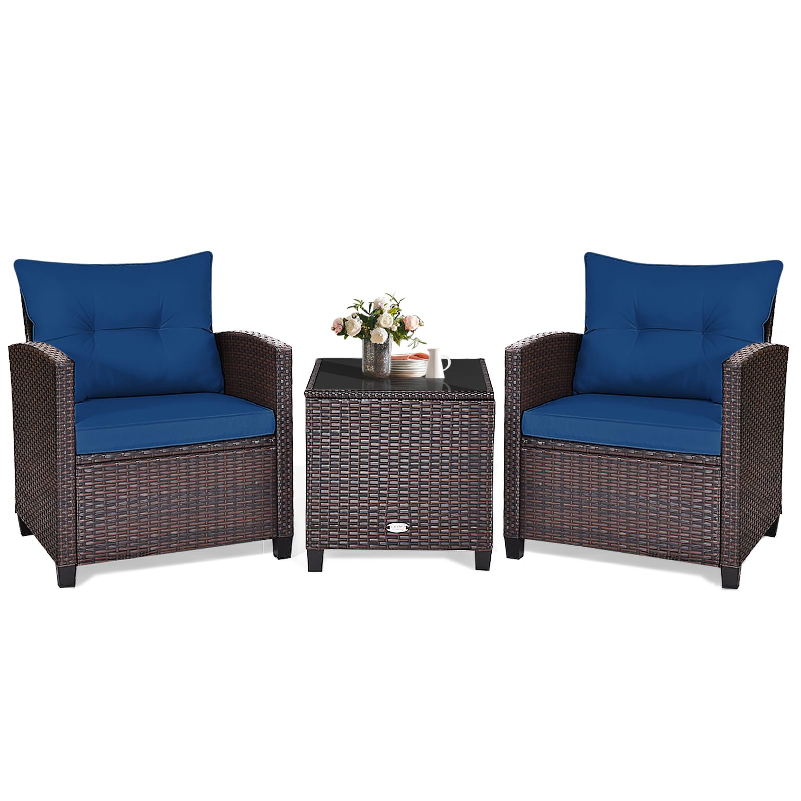 KOTEK 3-Piece Patio Conversation Set