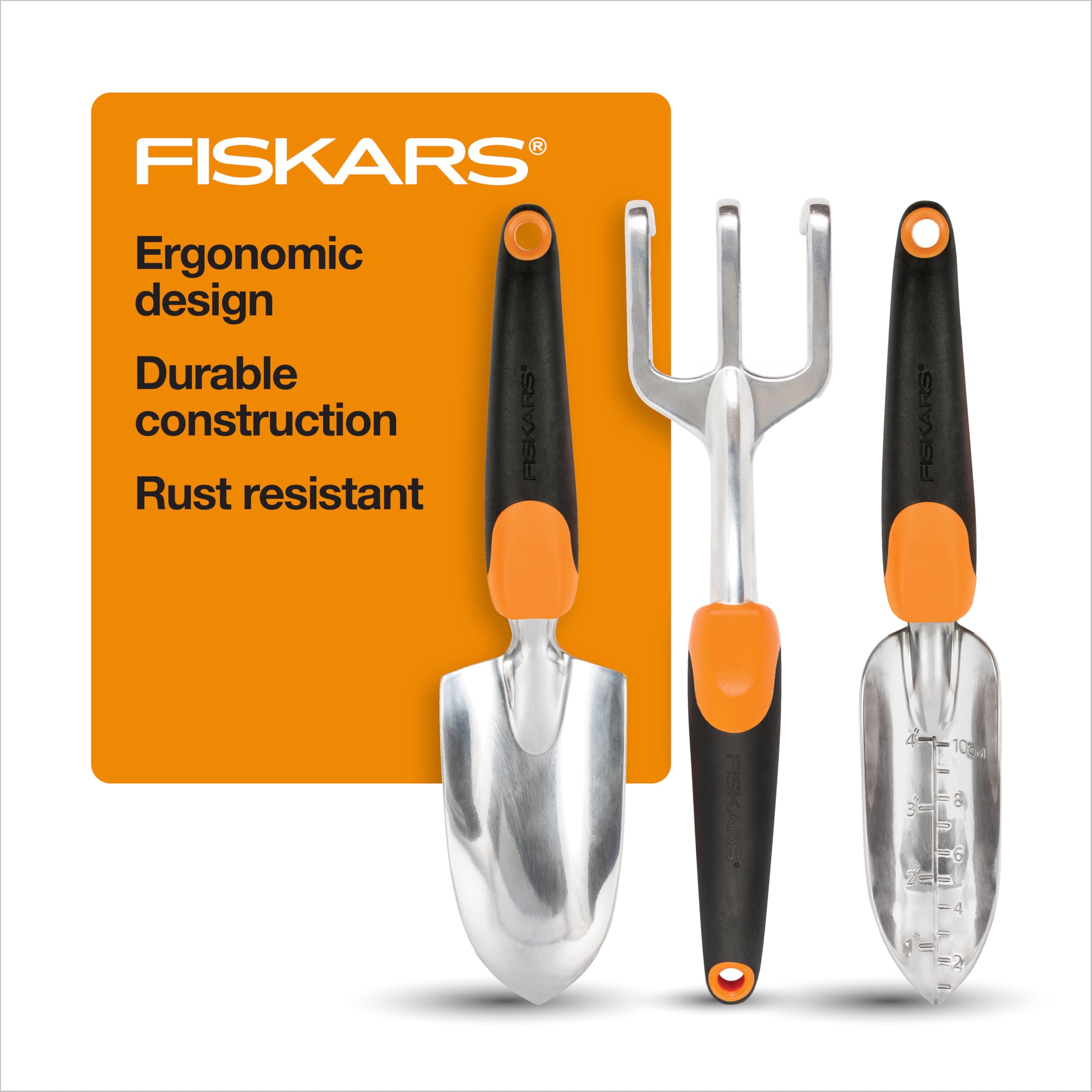 Fiskars 3‑in‑1 Garden Tool Set