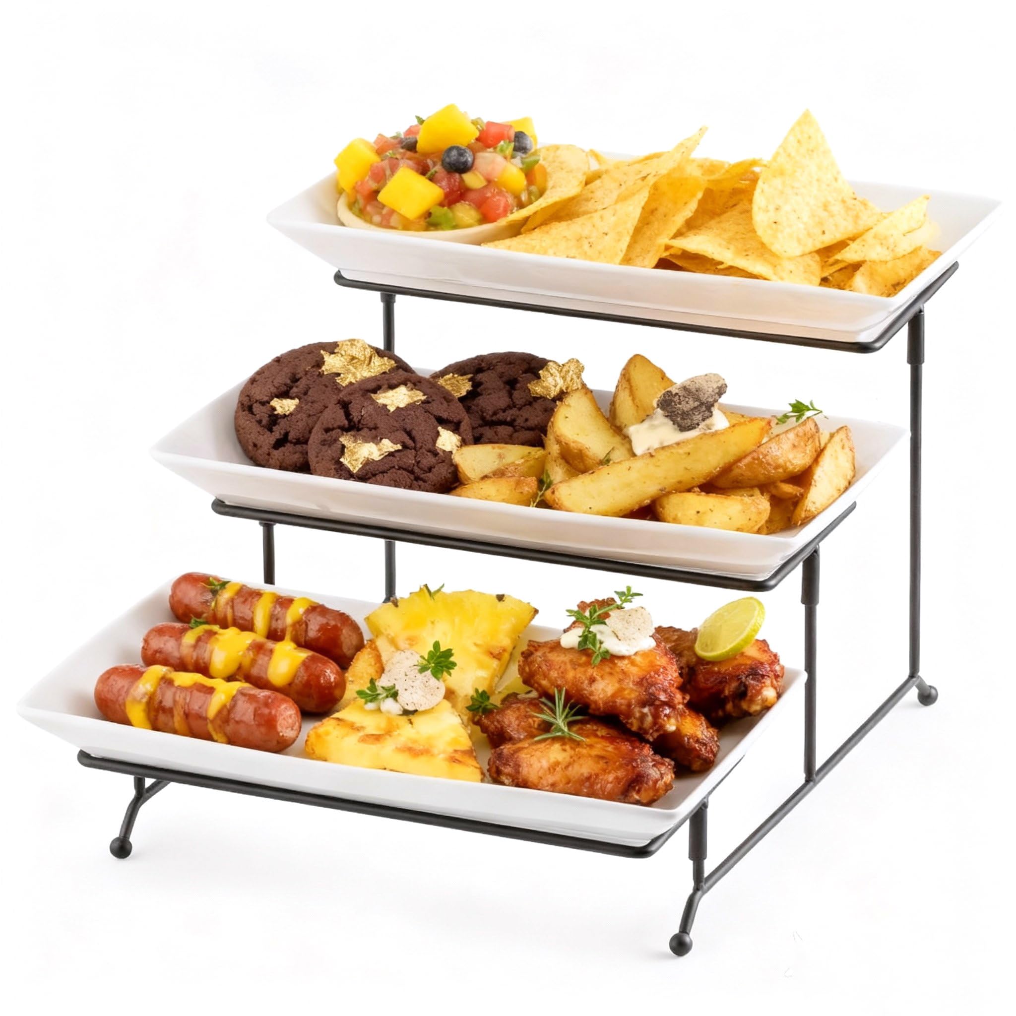 Gomakren 3‑Tier Porcelain Serving Stand
