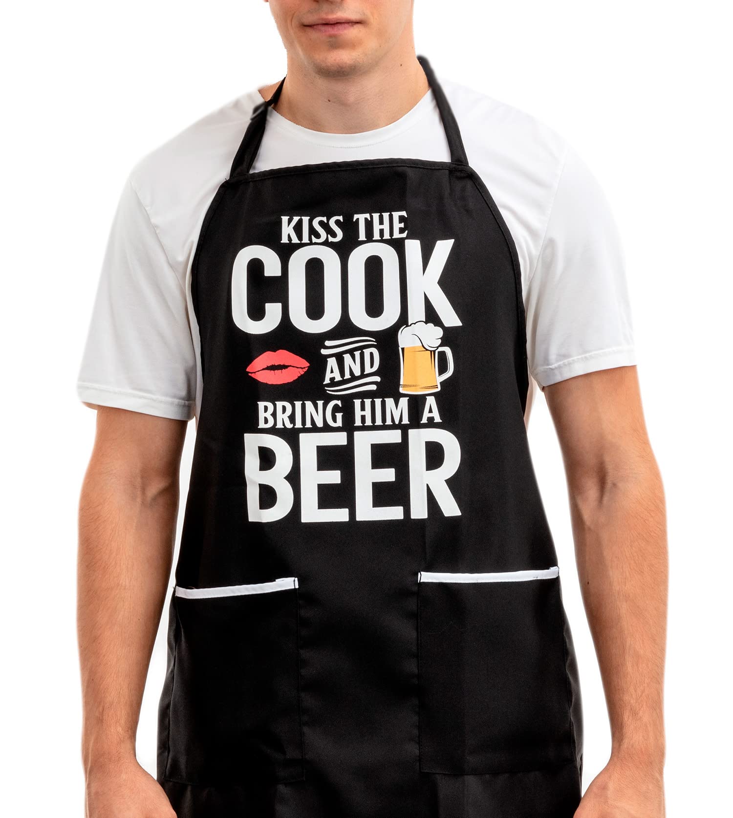 ALLER Funny "Kiss the Cook" Apron