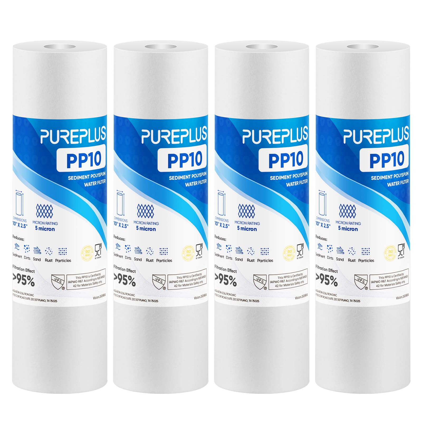 PUREPLUS 5‑Micron 10x2.5 Sediment Filter