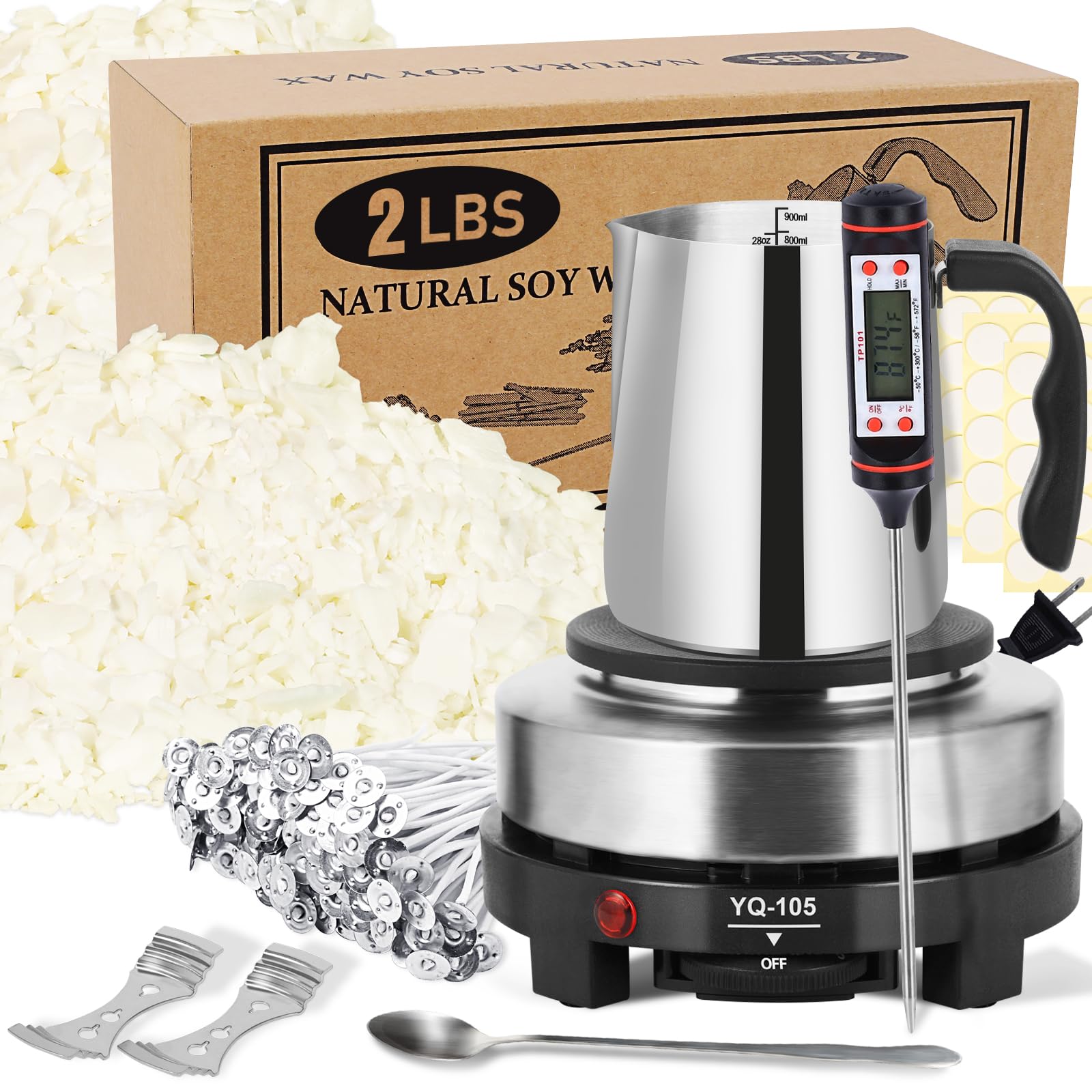 SAEUYVB Melter Kit with 2 lb Soy Wax