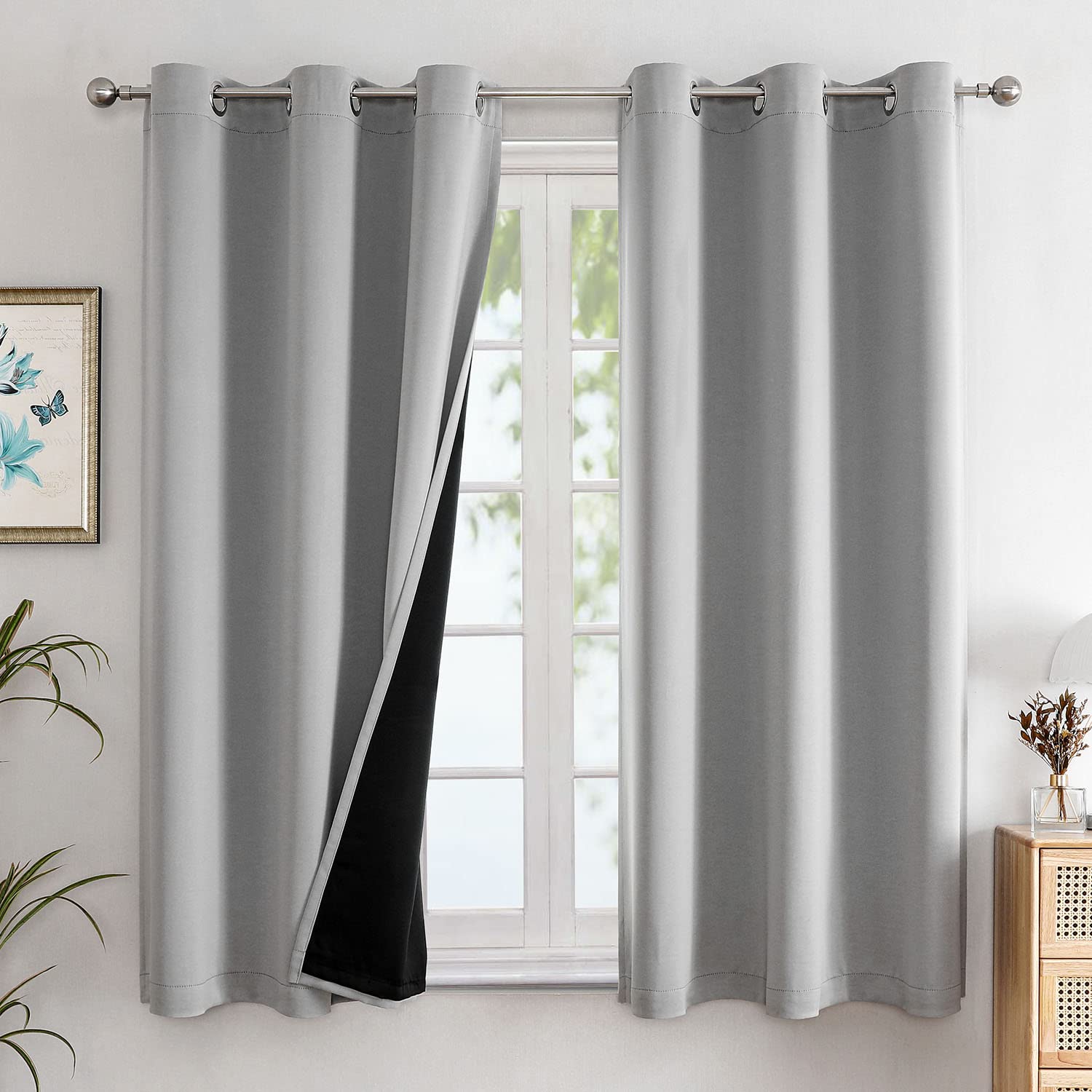 ChrisDowa 100% Blackout Curtains