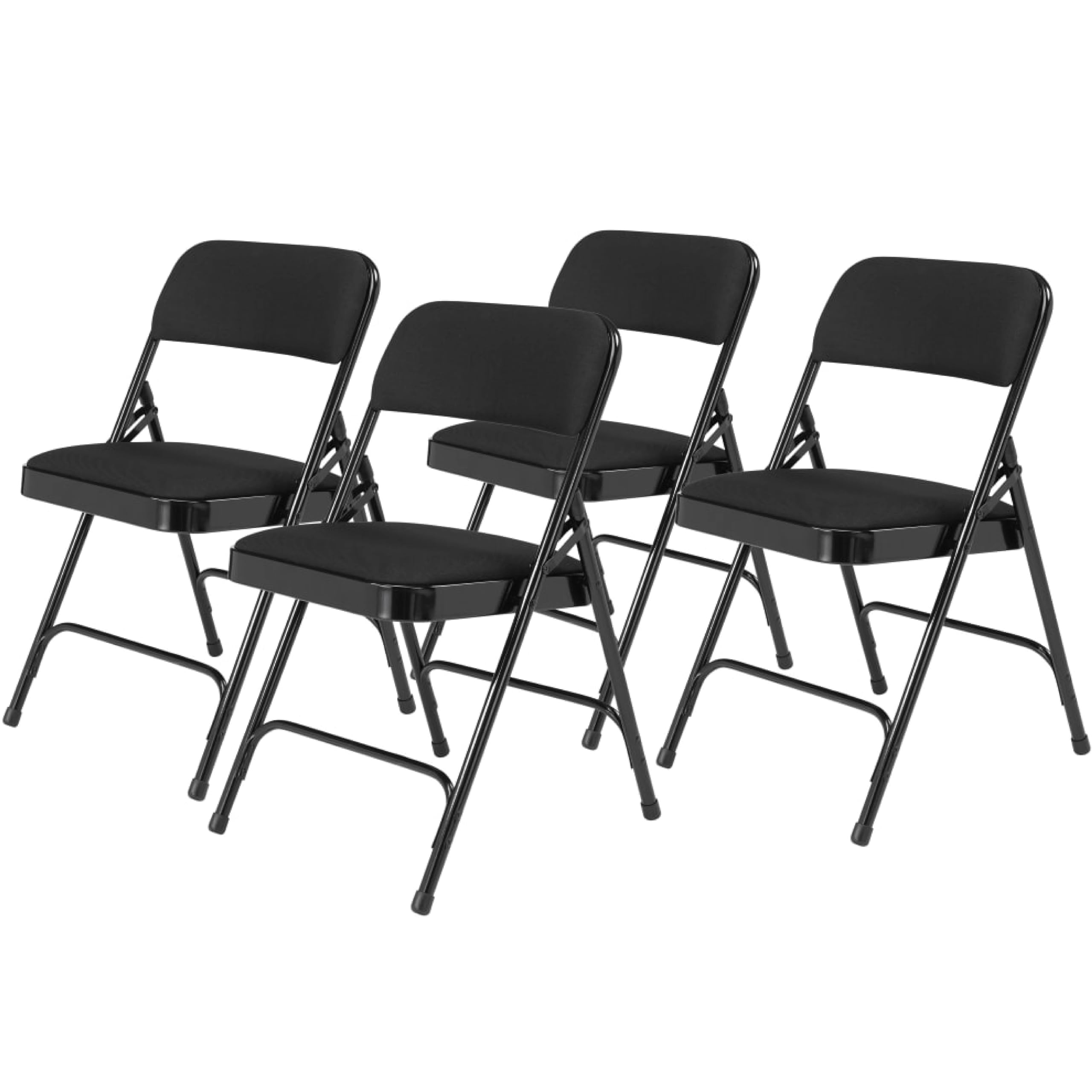 National Public Seating NPS 2200 Series Fabric Armless Premium Folding Chair (4-Pack)