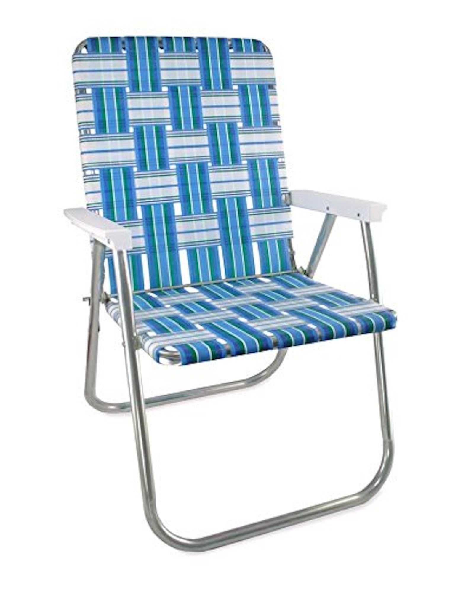 Lawn Chair USA | Folding Aluminum Webbed Chair - Classic Sea Island