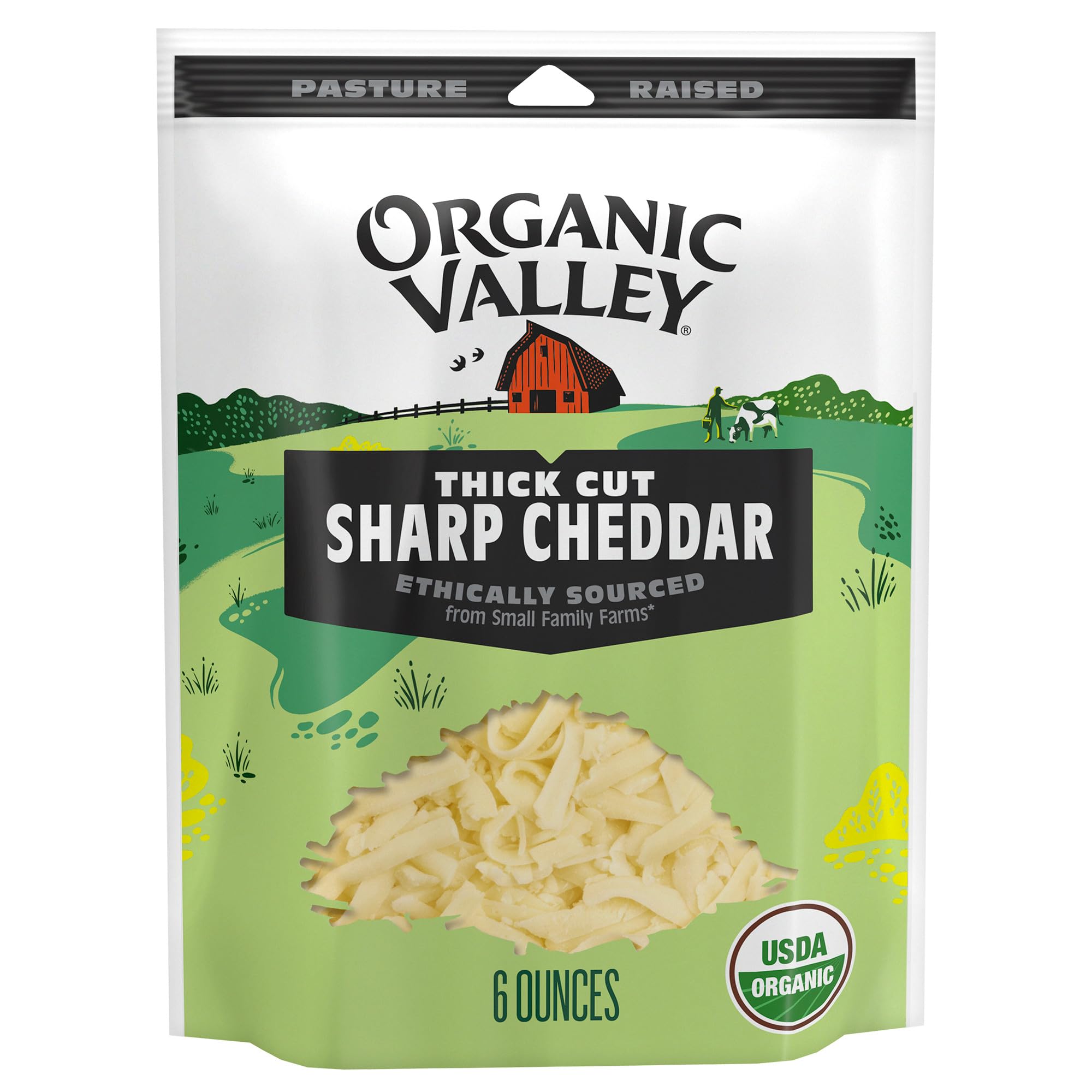 Organic Valley Thick-Cut Sharp Cheddar