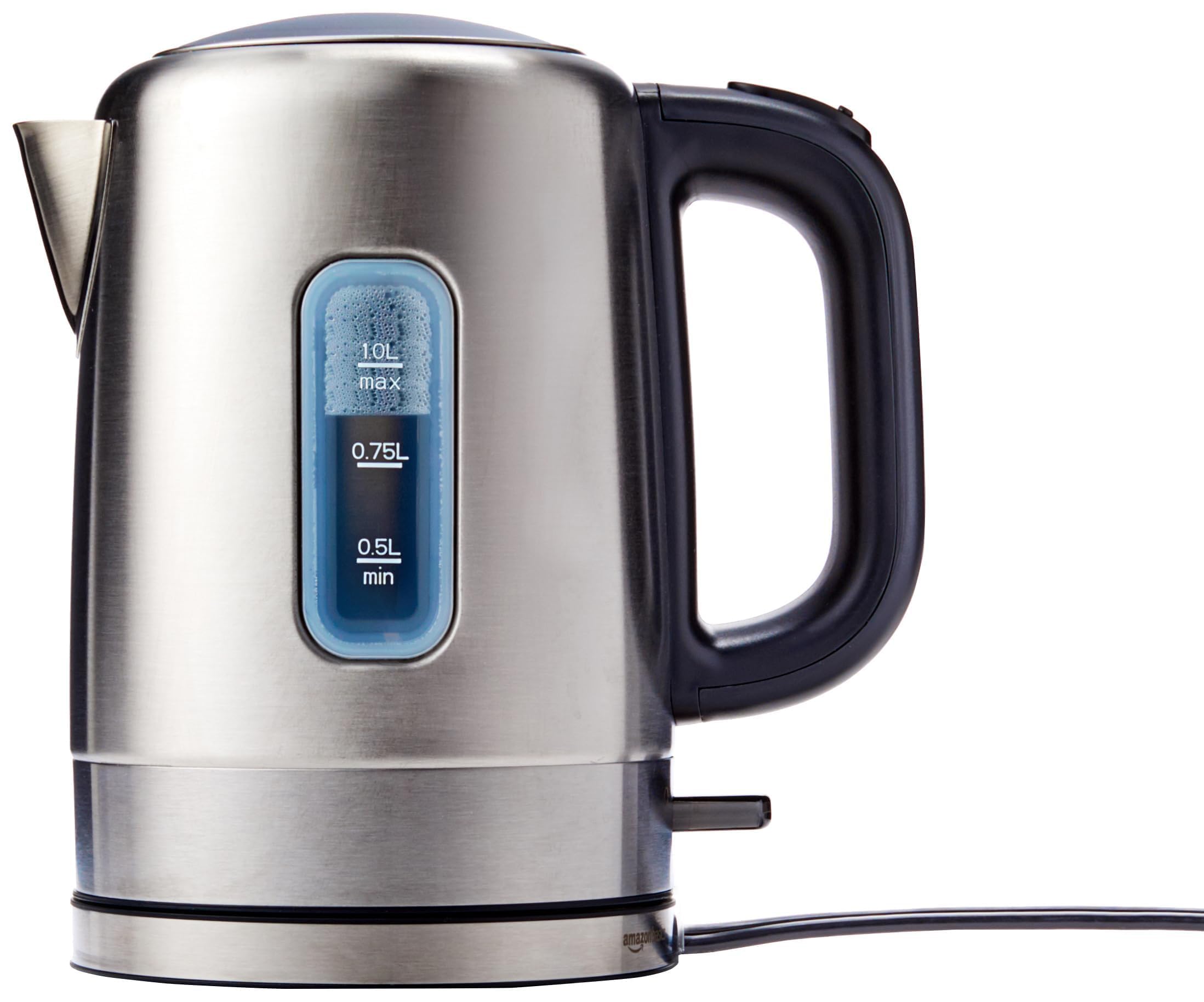 Amazon Basics Electric Stainless Steel Kettle (1 L, 1500W)
