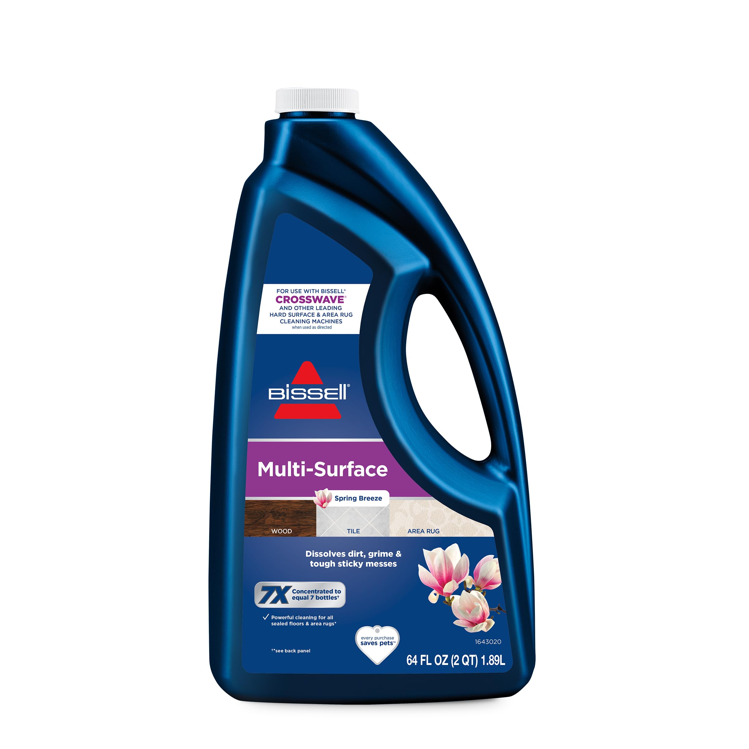 Bissell MultiSurface Floor Cleaning Formula for CrossWave and SpinWave, Spring Breeze