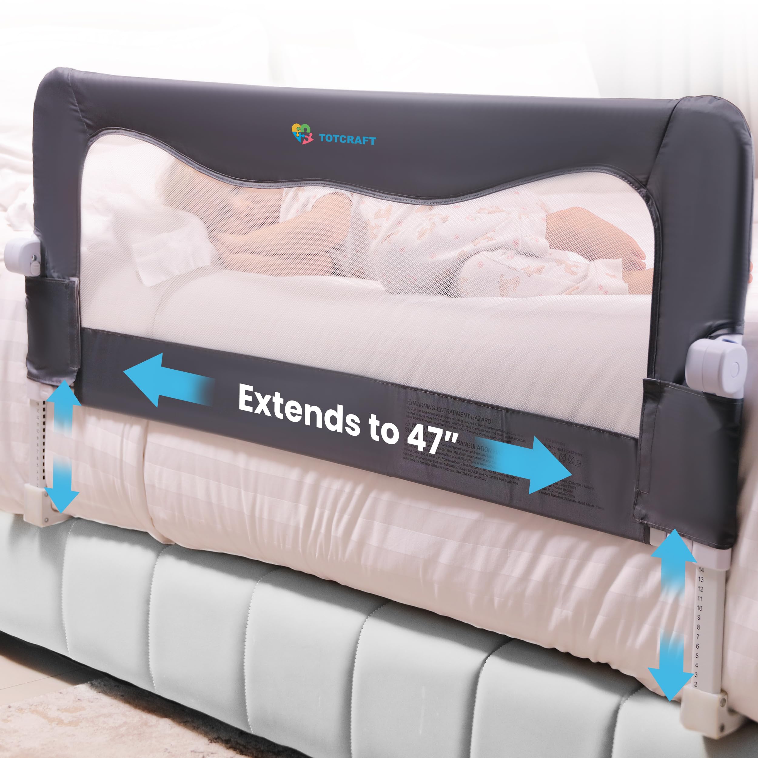 TotCraft MiniFlex Adjustable Bed Rail