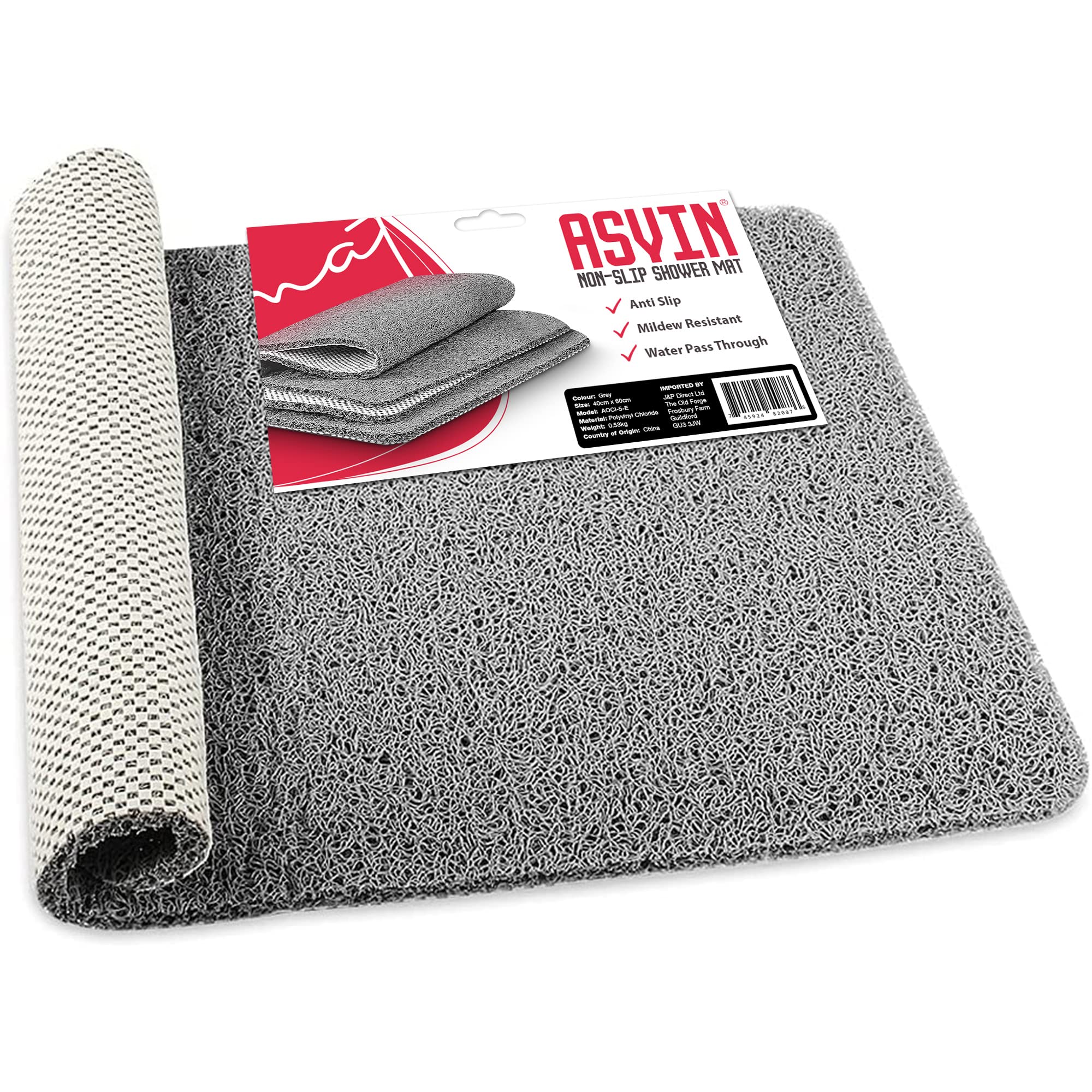 Asvin Soft Textured Bath Mat 24x16