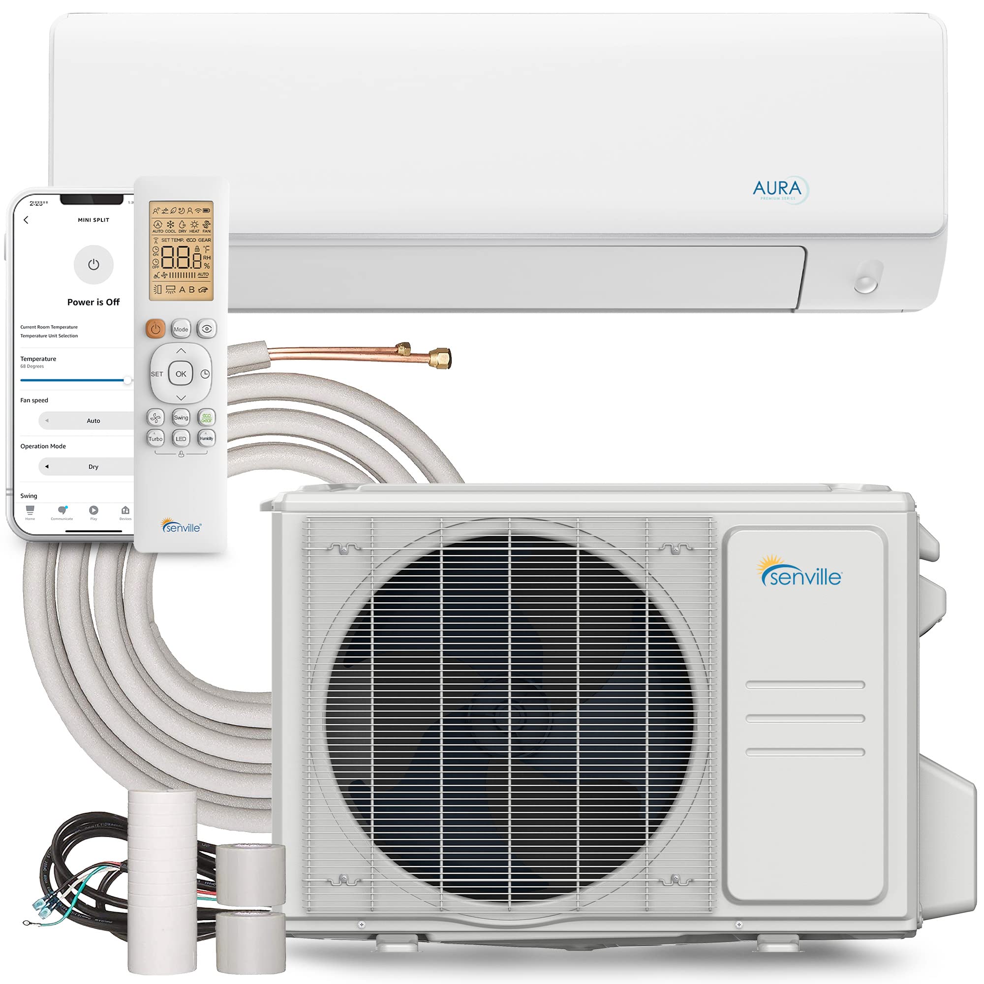 Senville AURA 12,000 BTU Mini Split Heat Pump