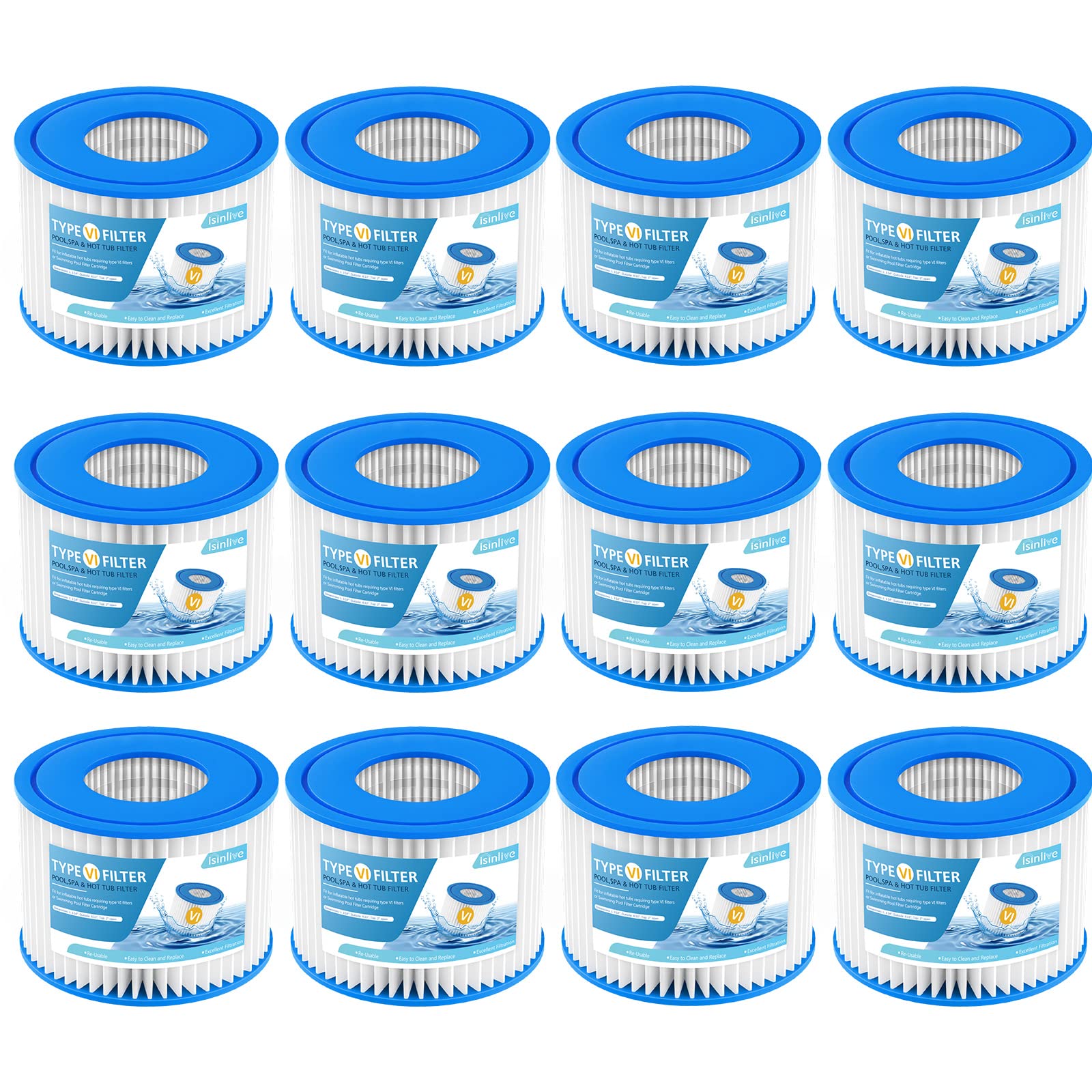 Type VI Spa Filter Cartridge (12-pack)