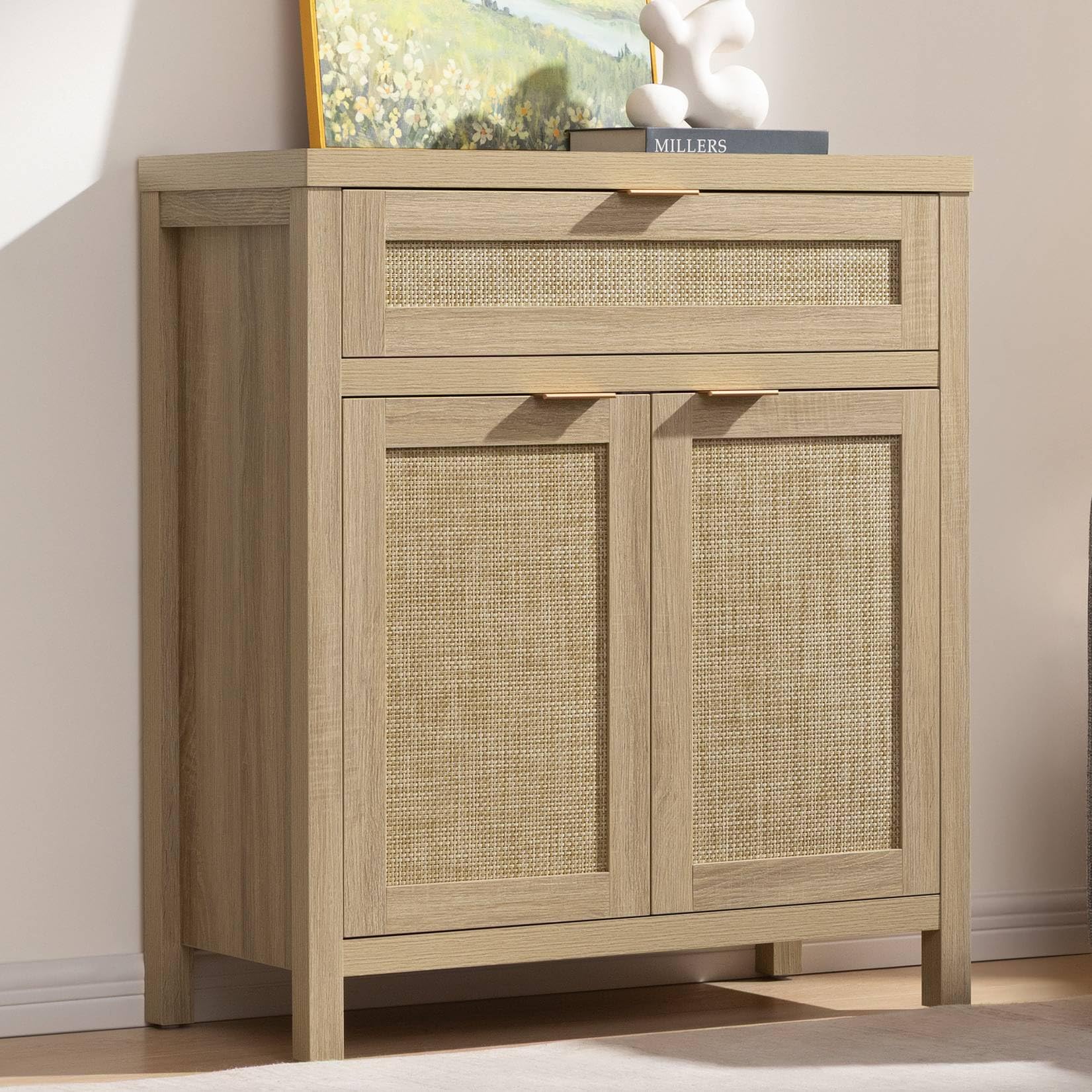 SICOTAS Rattan Accent Sideboard