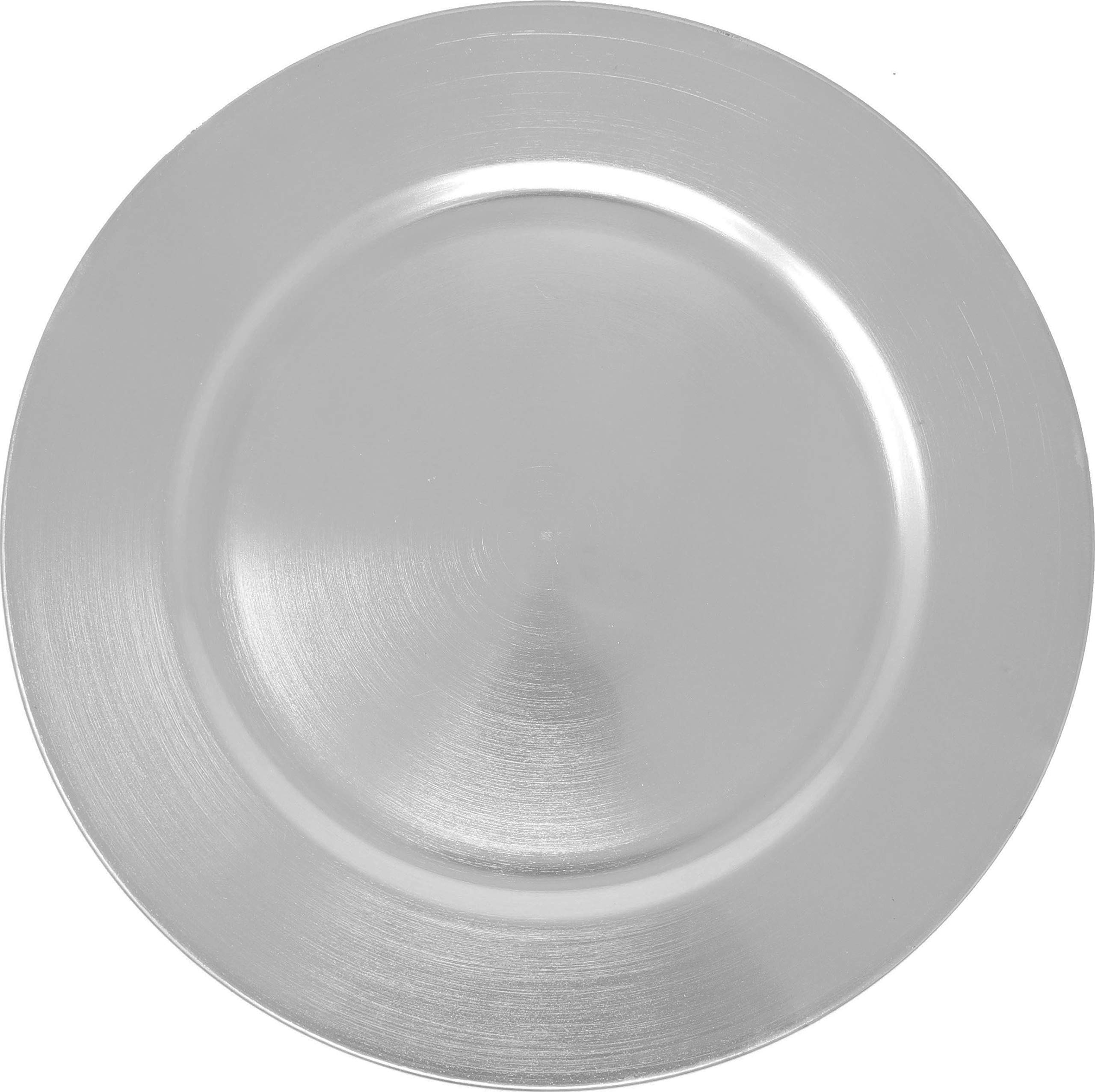 Ms Lovely 13-inch Metallic Silver Charger