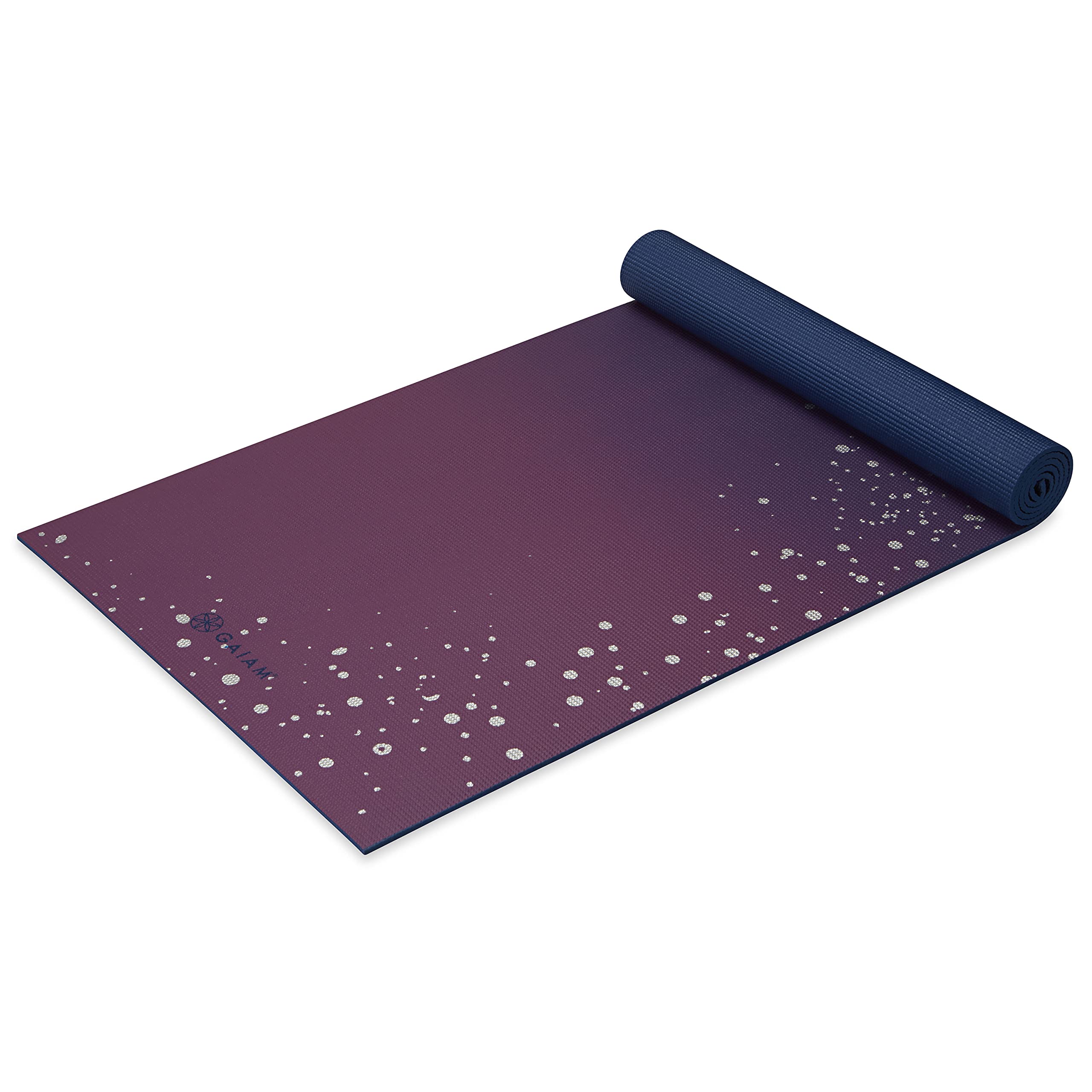 Gaiam Premium 6mm Print — Sticky Non-Slip Exercise Mat