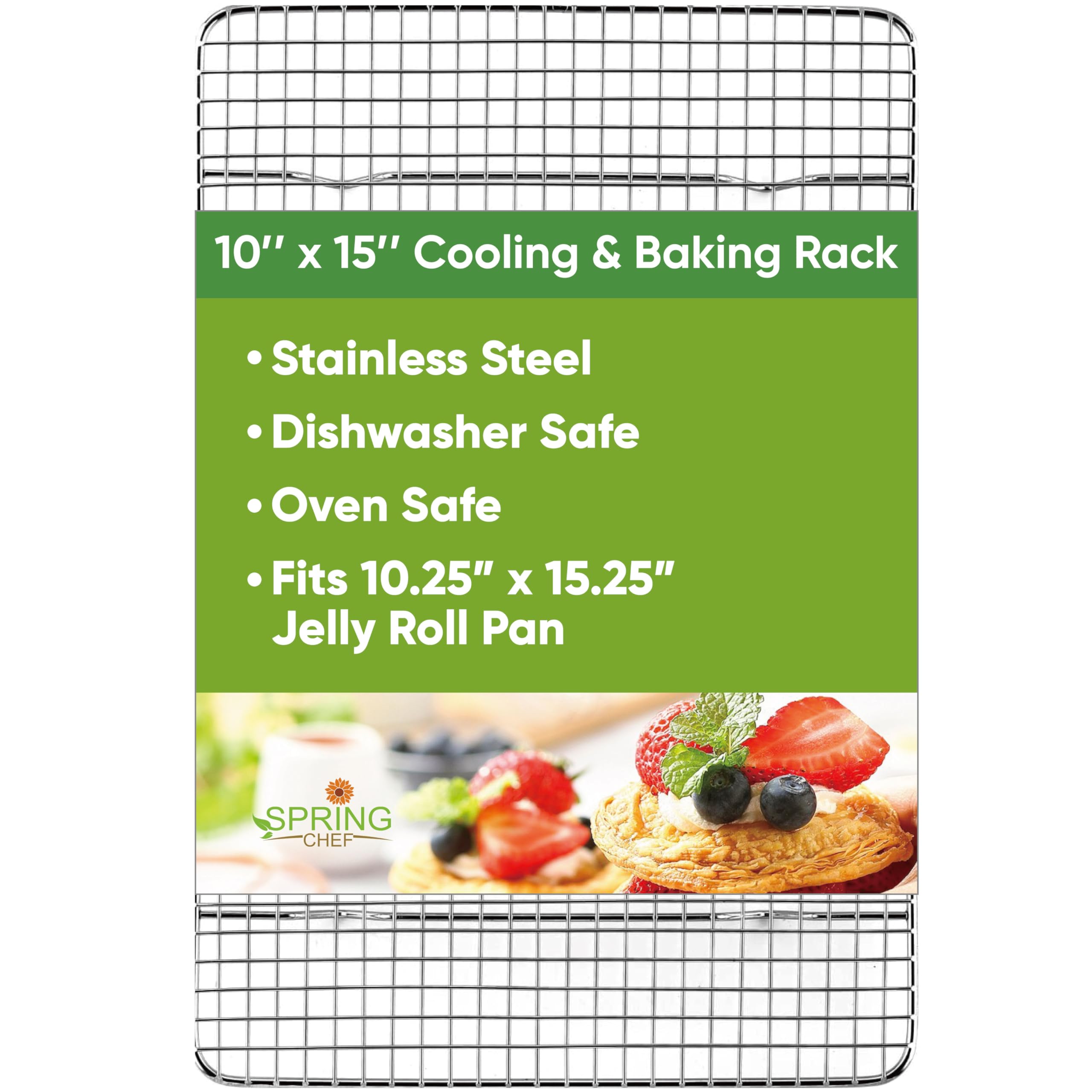 Spring Chef Stainless Steel Cooling Rack 10 x 15