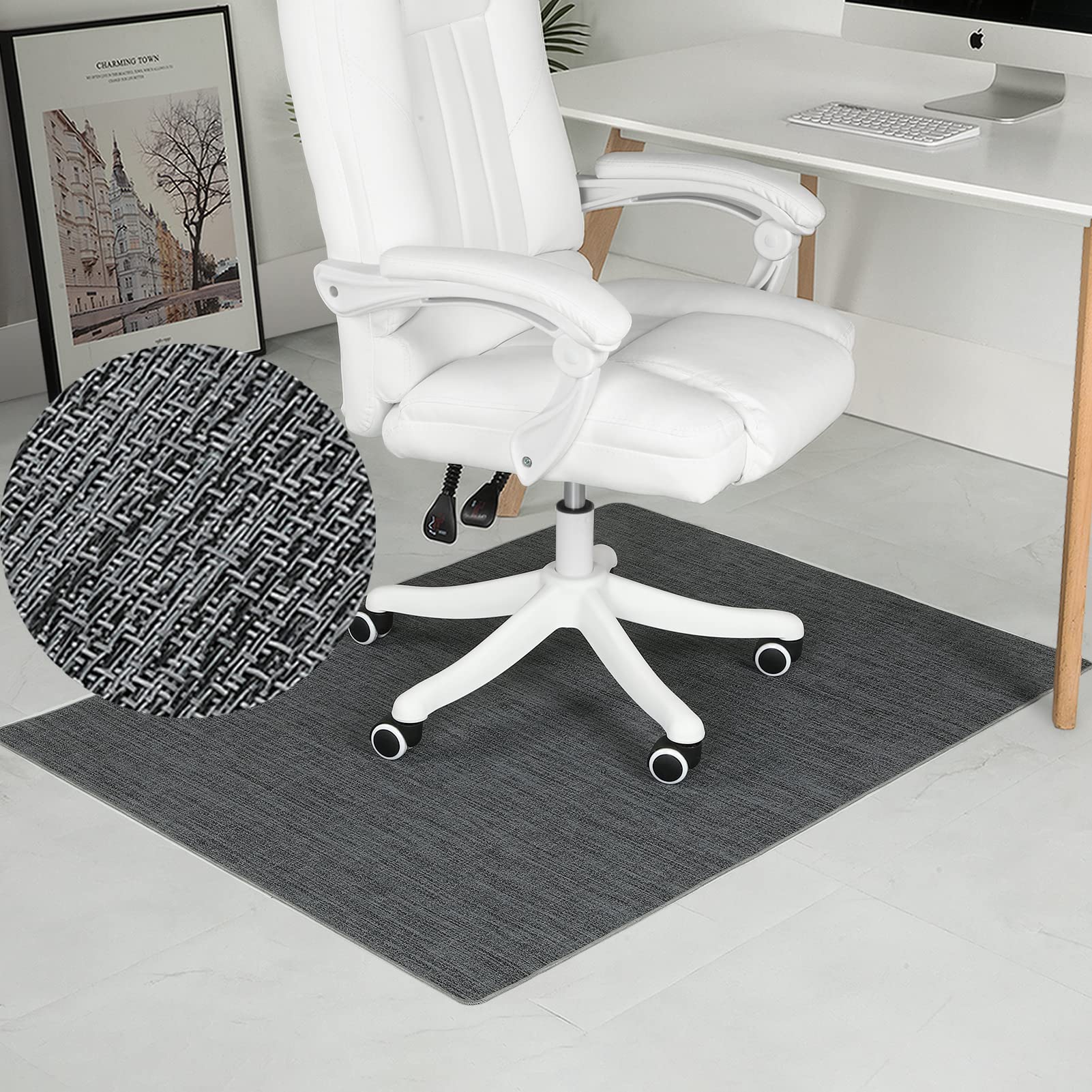 Graphite Texture Chair Mat 36 x 48