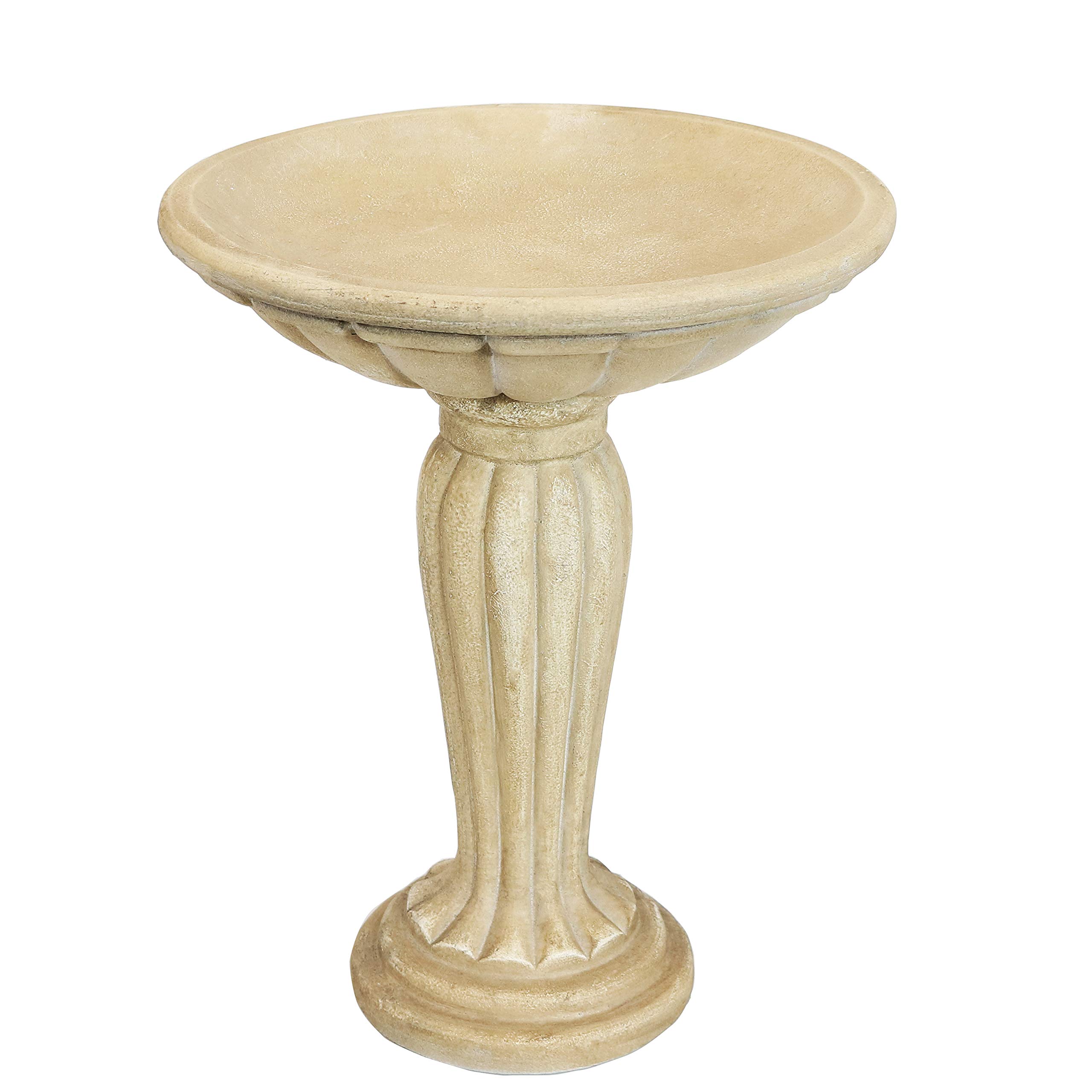 Sunnydaze Grecian Column Bird Bath
