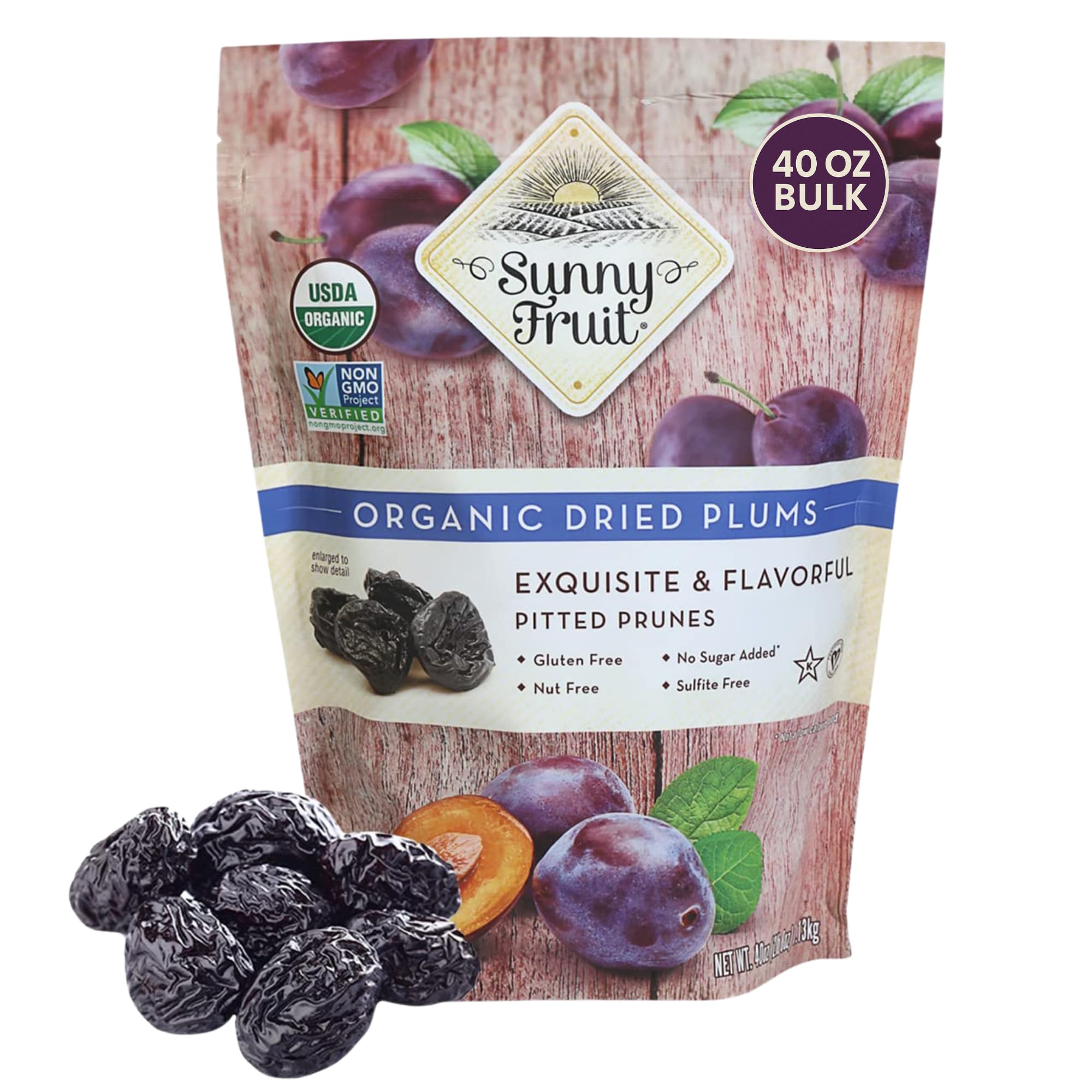 Sunny Fruit Organic Pitted Prunes