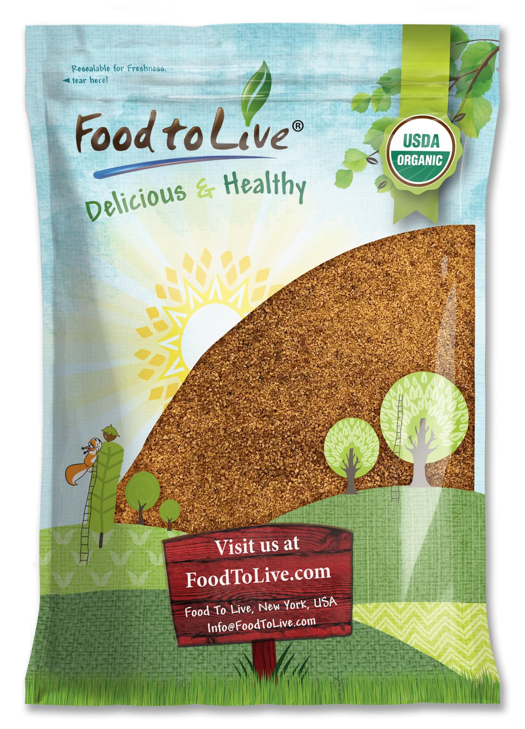 Food to Live Organic Coconut Sugar (Bulk)