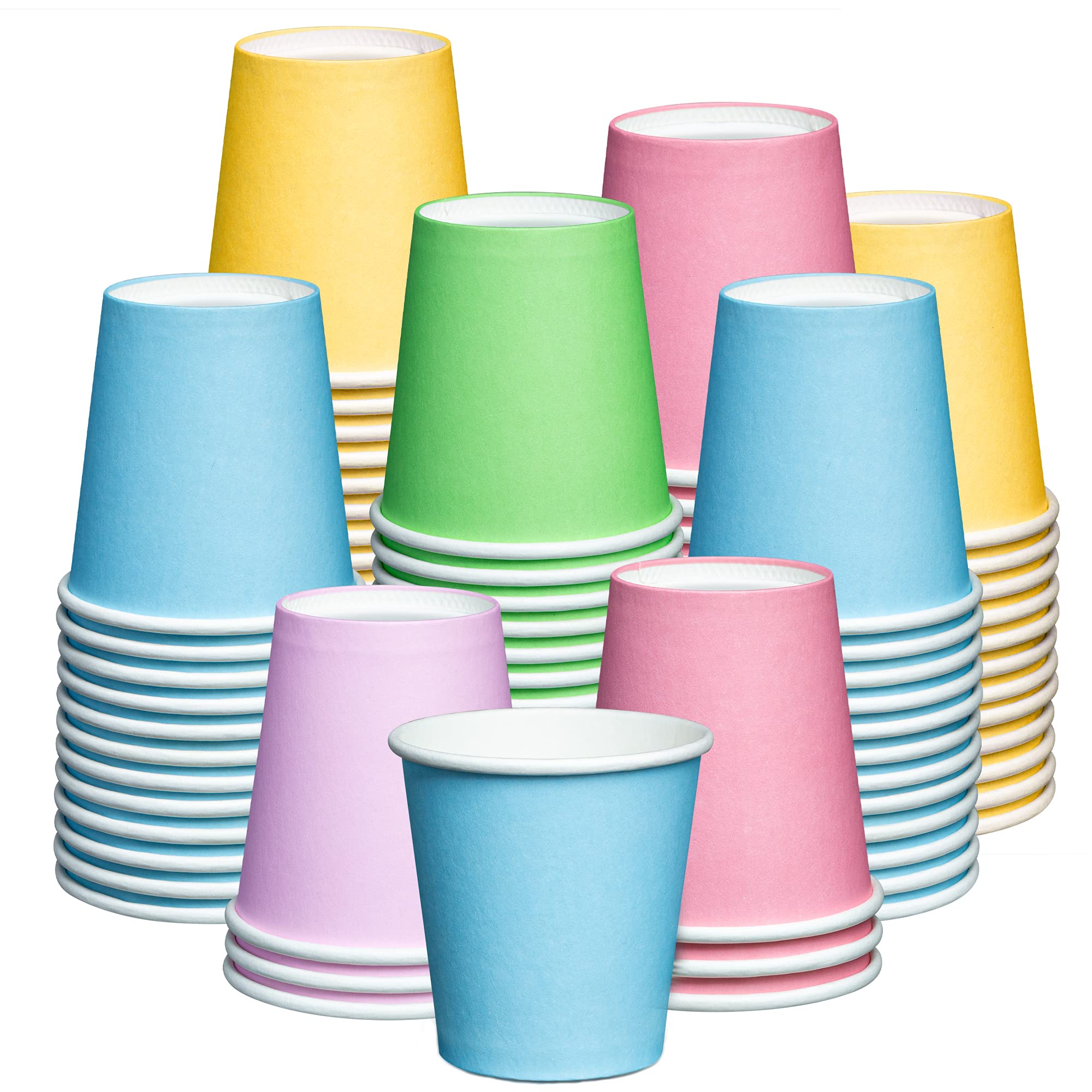 GUSTO 3 oz Paper Cups (Assorted Colors)