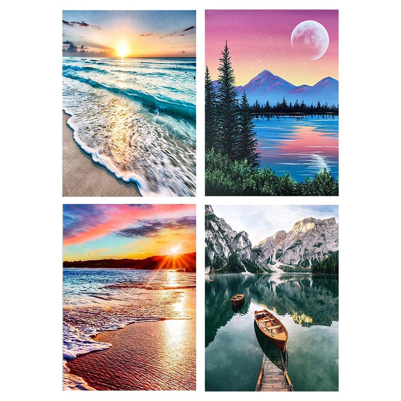 Sunset Beach Paint-by-Number Canvases