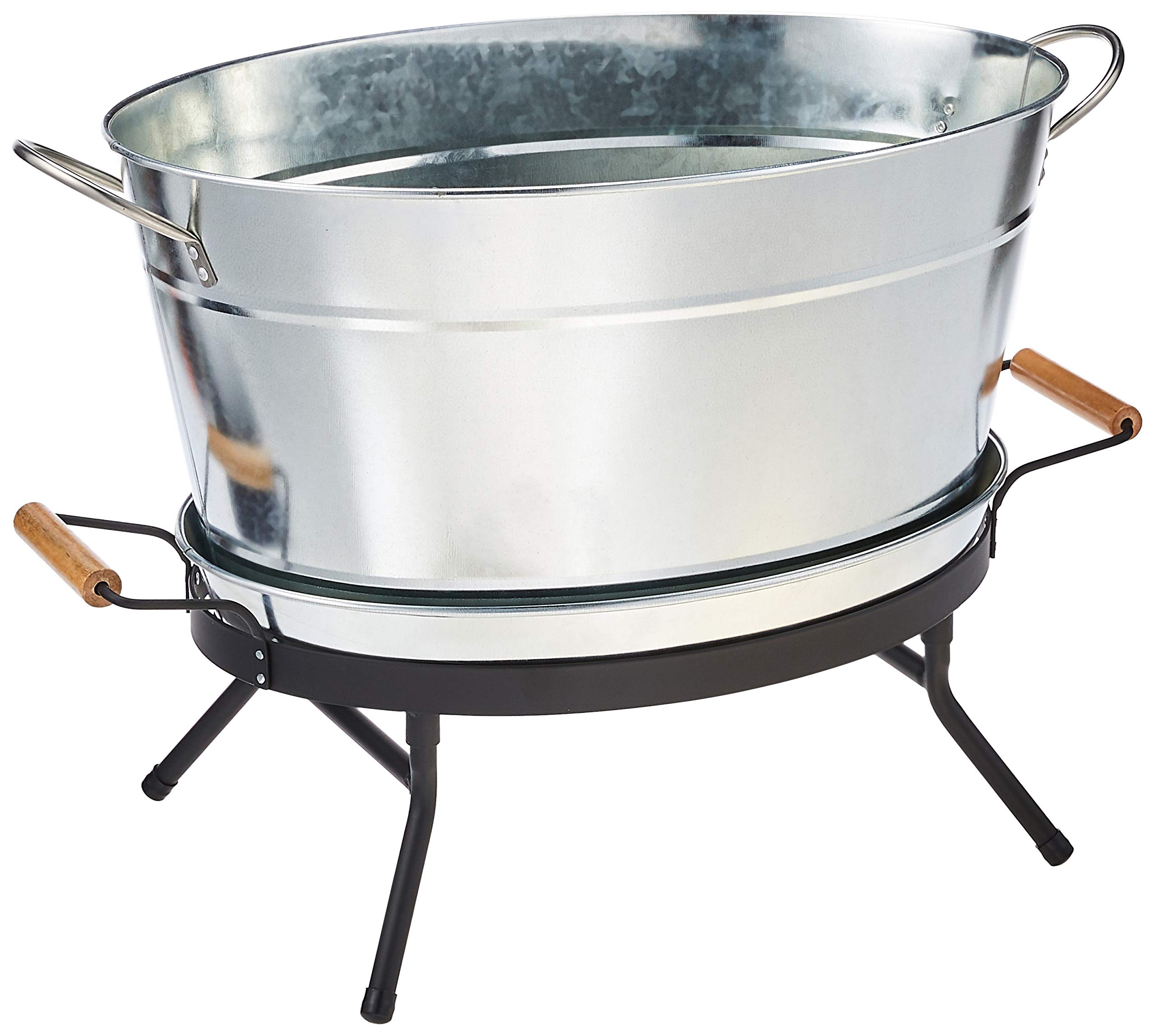 Tablecraft Galvanized Beverage Tub with Stand