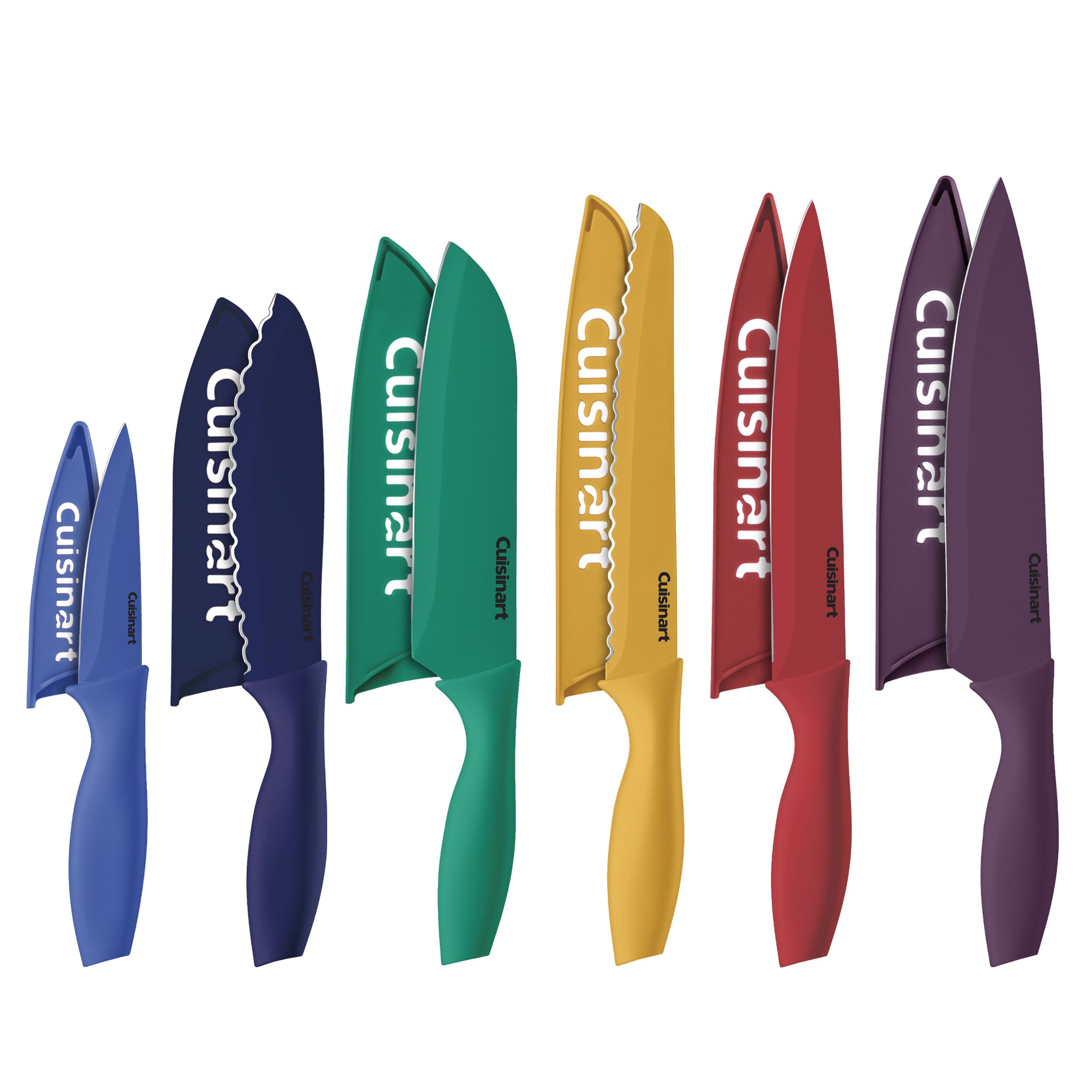 Cuisinart C55-12PCKSAM 12-Piece Ceramic Coated Stainless Steel Knives