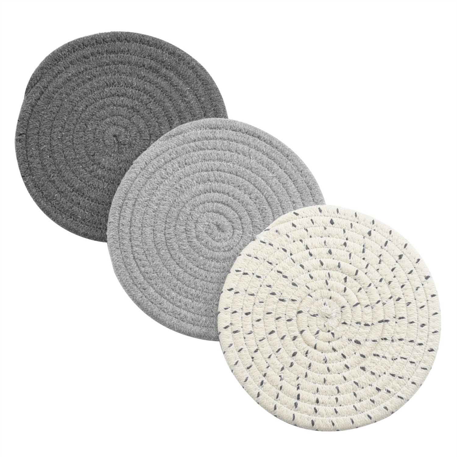 100% Cotton Potholders Set (3-Pack)