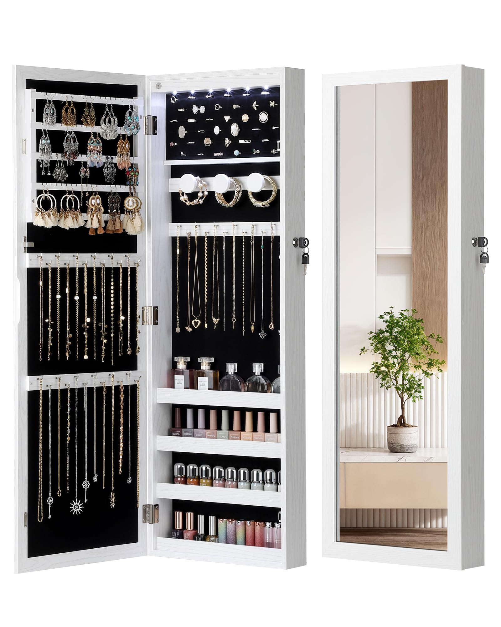 Nicetree Mirror Jewelry Cabinet