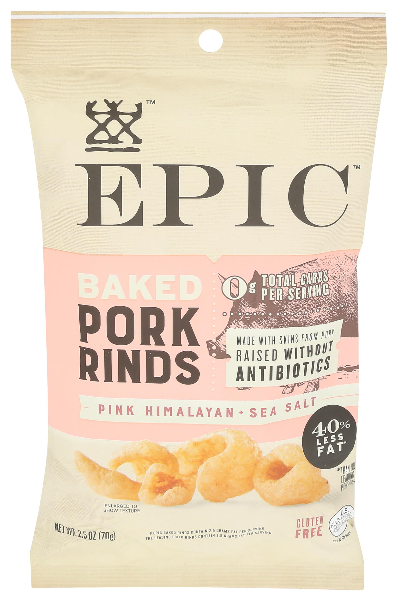 EPIC Oven Baked Himalayan Sea Salt Pork Rinds