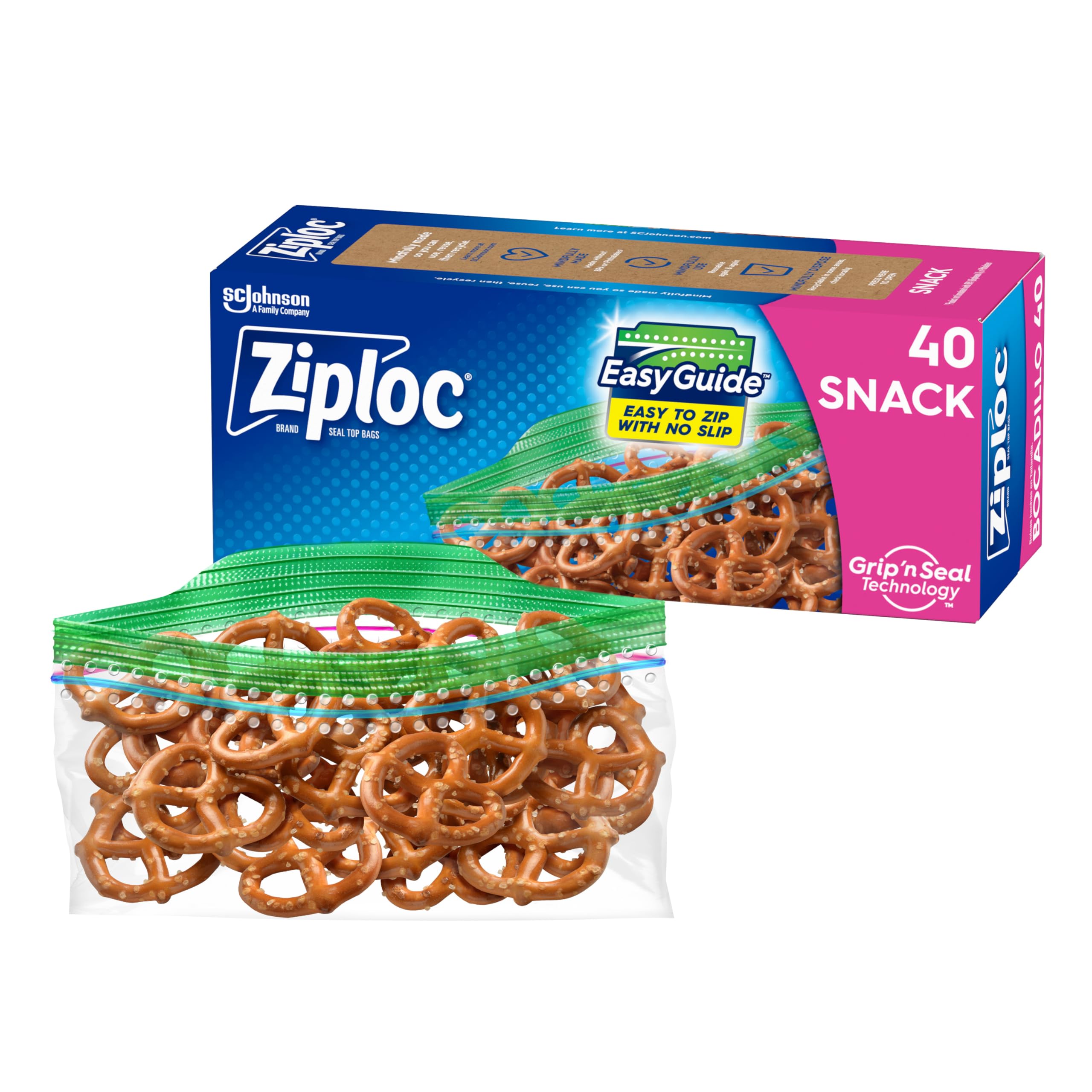 Ziploc Snack Bags (40 count)