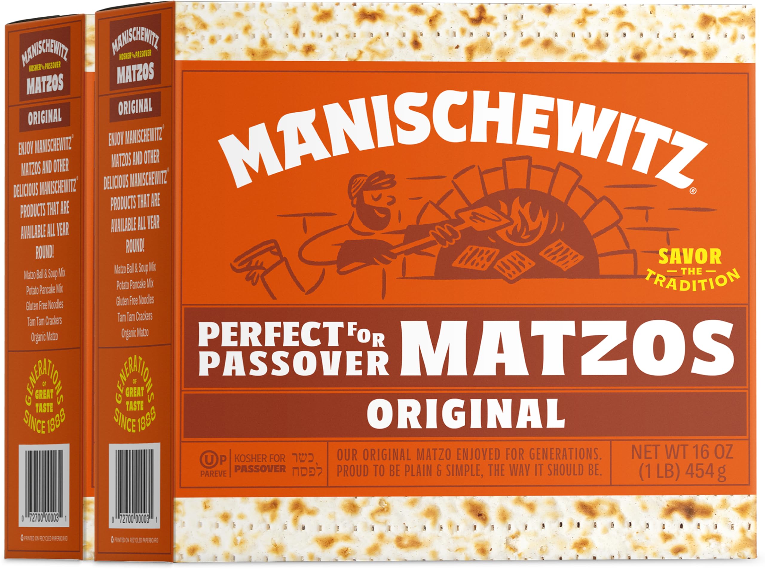 Manischewitz Fresh & Crispy Matzah (2-Pack)