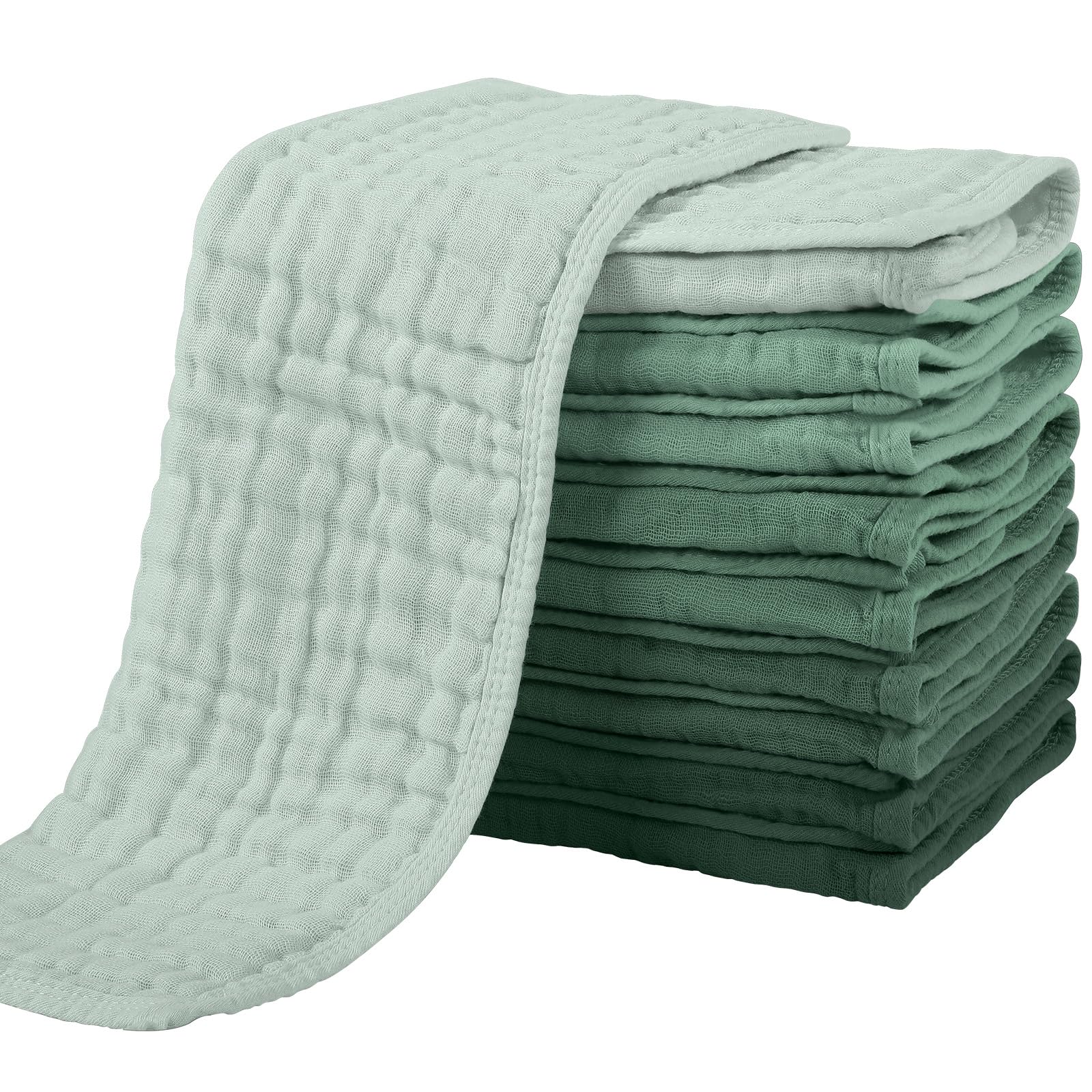 Yoofoss Muslin Burp Cloths (10-Pack)