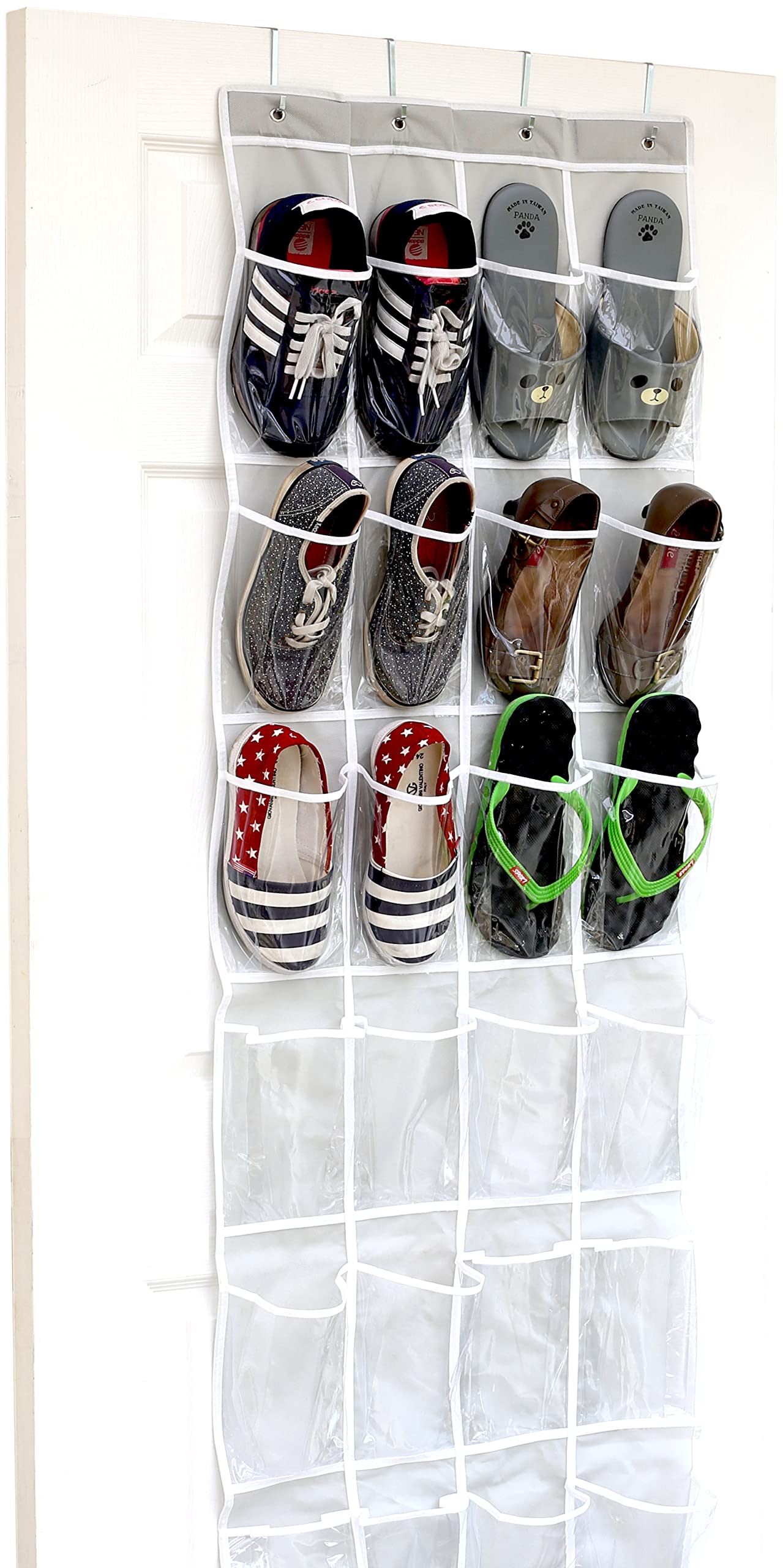 Simple Houseware 24-Pocket Clear Over-the-Door Organizer