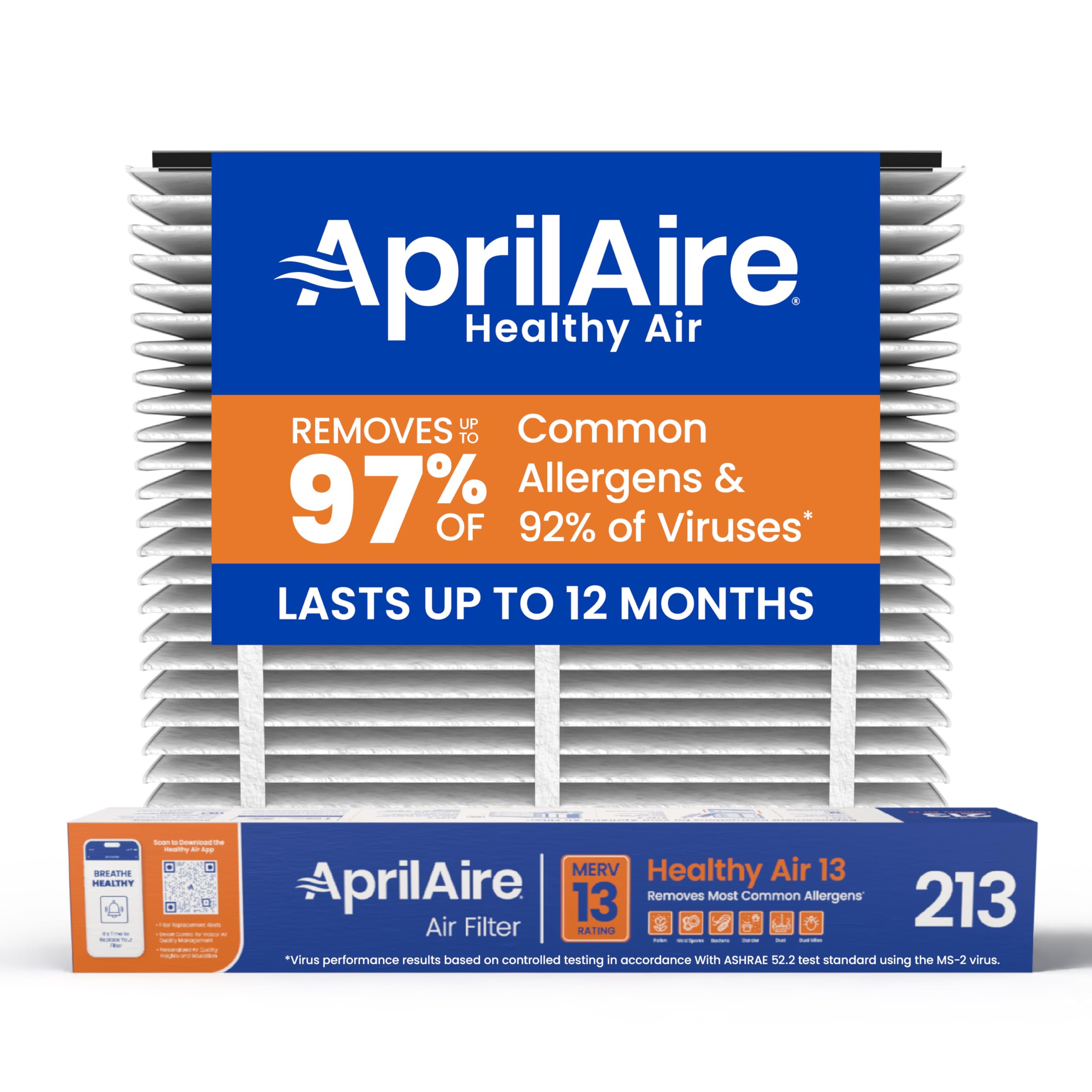 AprilAire 213 Whole-House Replacement Filter — MERV 13, 20x25x4
