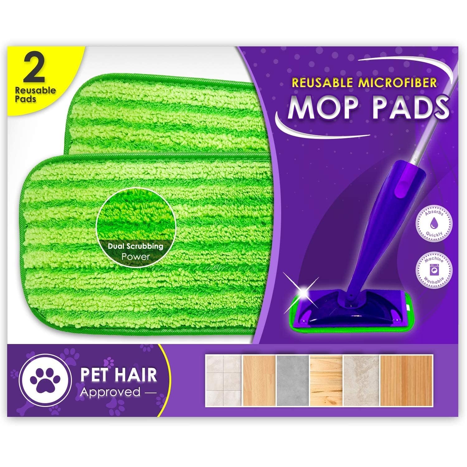 Turbo Mops Reusable Microfiber Pads