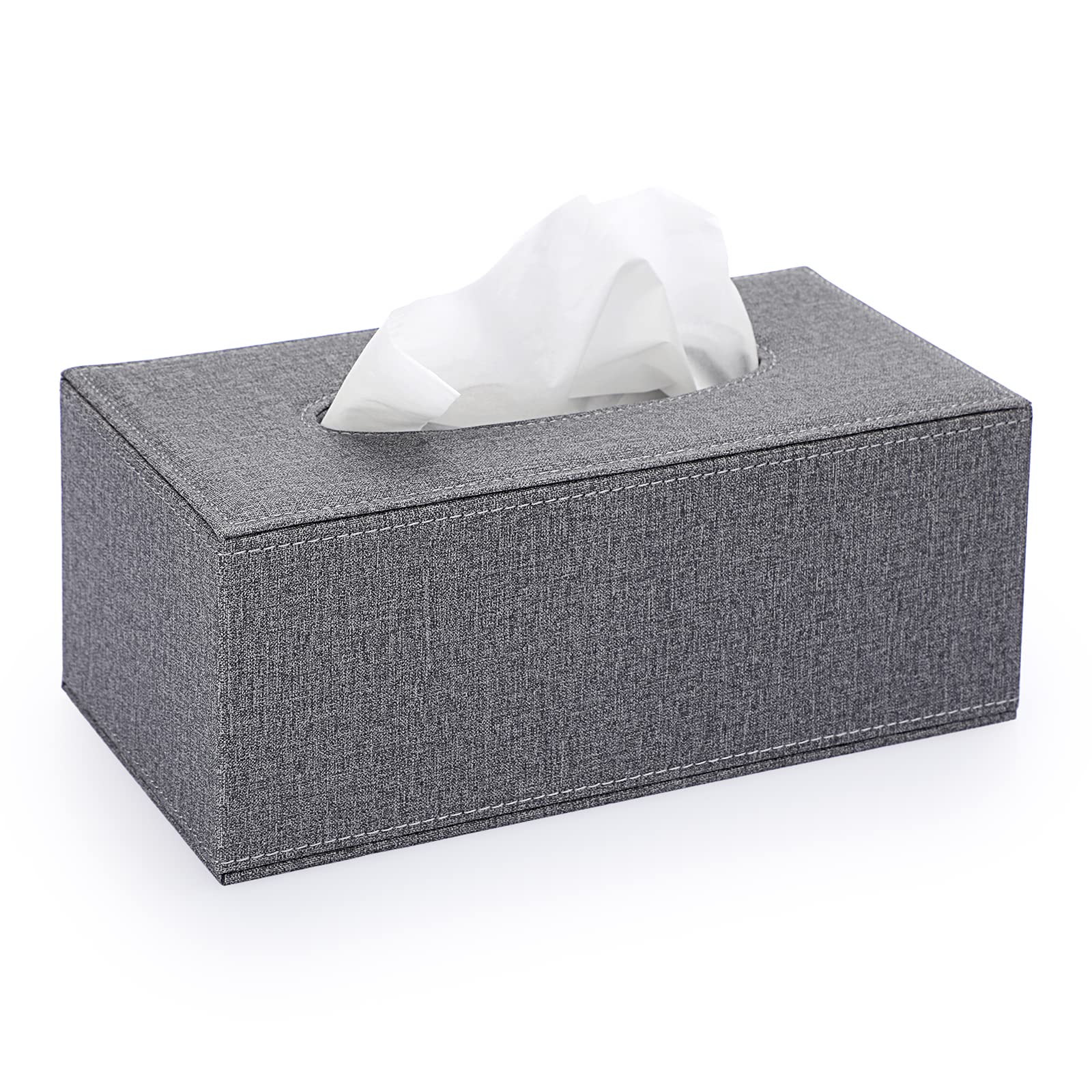 Sumnacon Rectangular Linen Tissue Box Cover