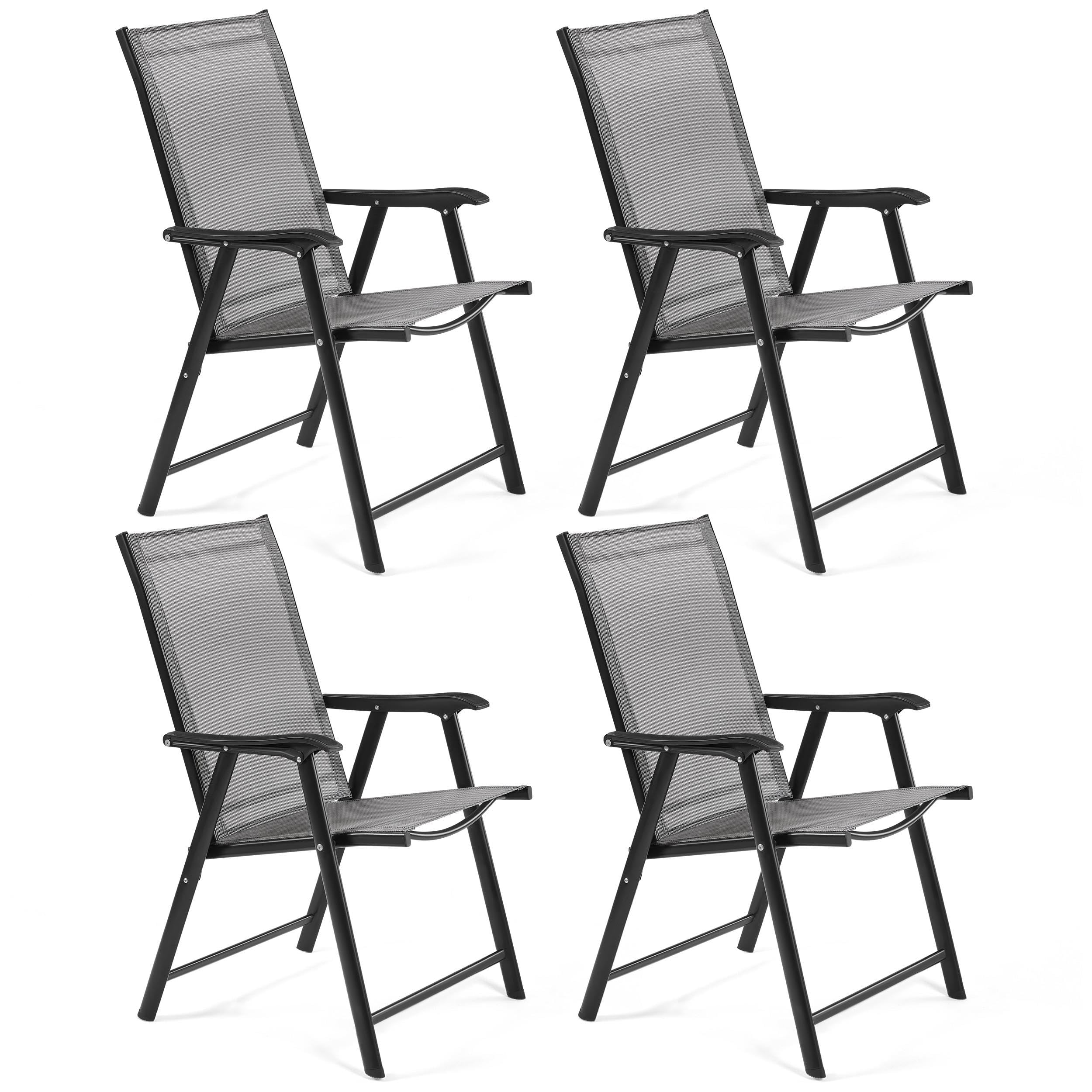 Yaheetech Folding Textilene Patio Chair
