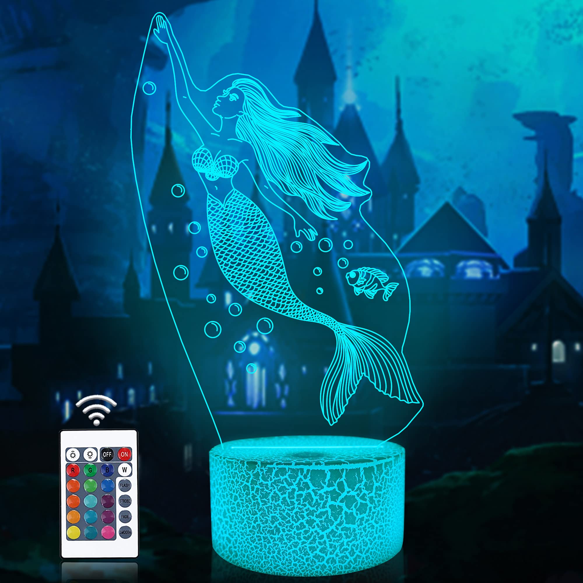 Attivolife Mermaid 3D Illusion Lamp