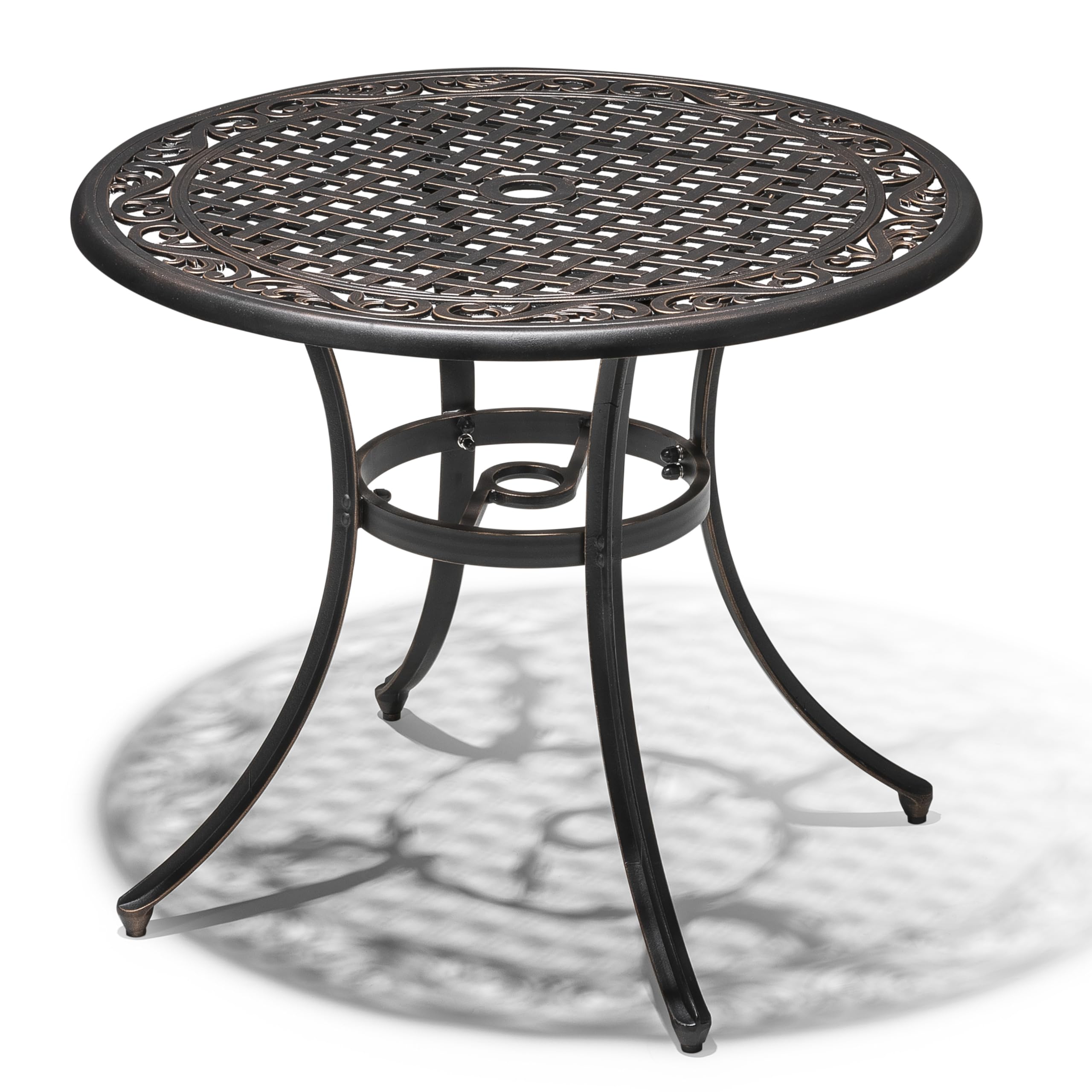 NUU GARDEN 35" Cast Aluminum Bistro Table