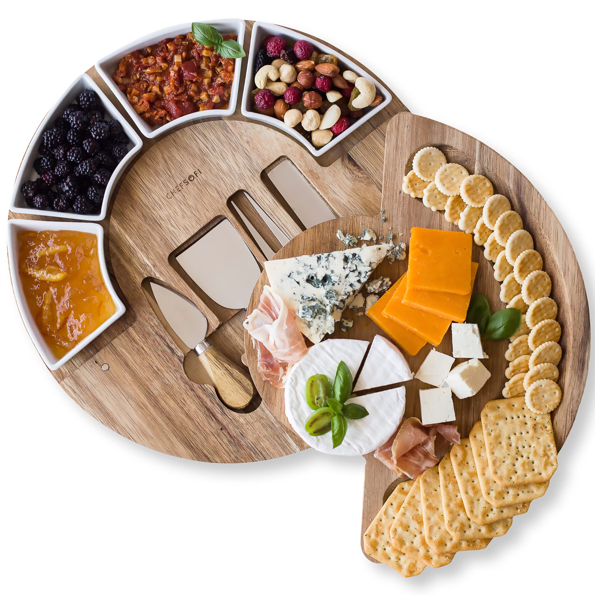 ChefSofi Acacia Charcuterie Board Set