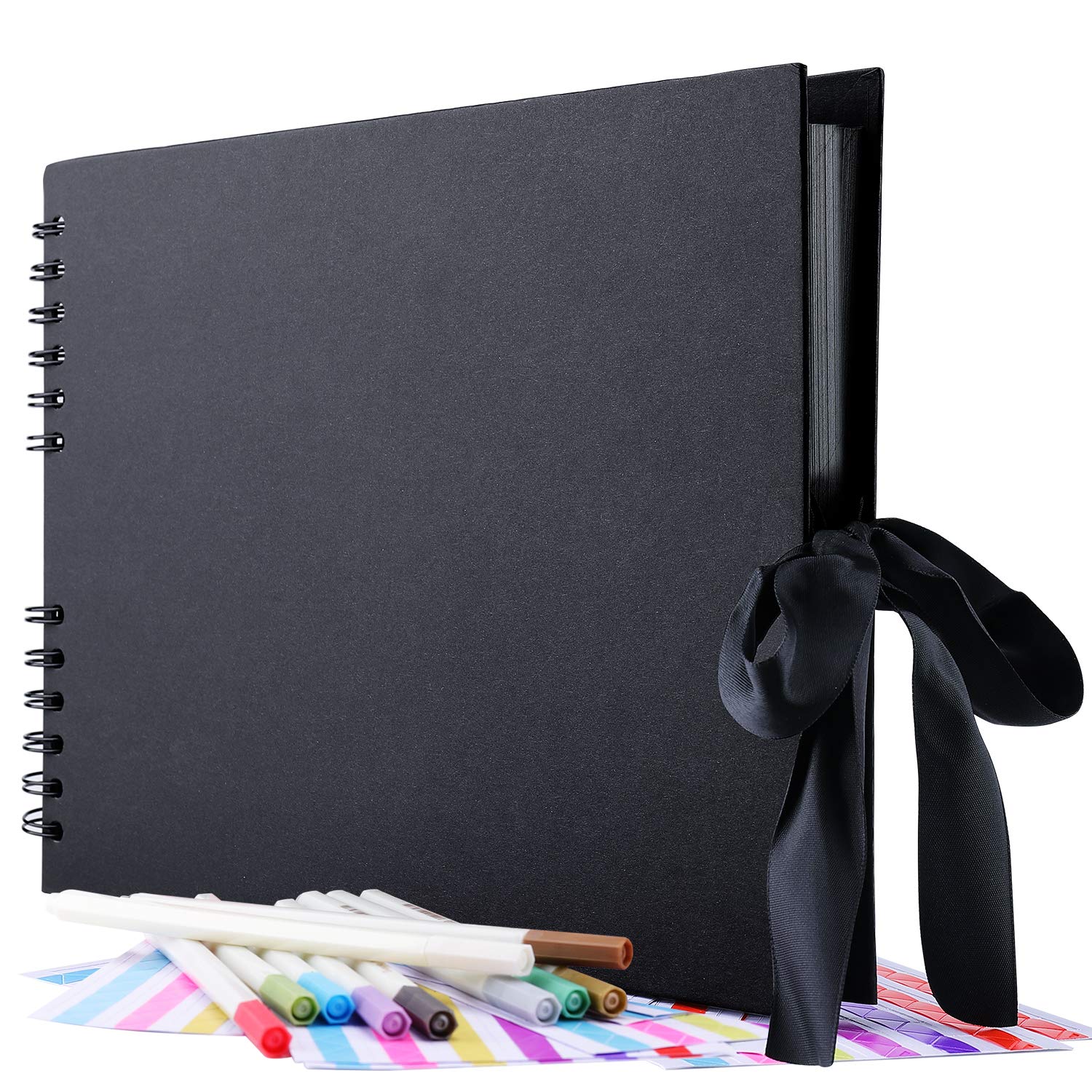 GOTIDEAL Scrapbook Album Kit (80 Pages) with Metallic Pens