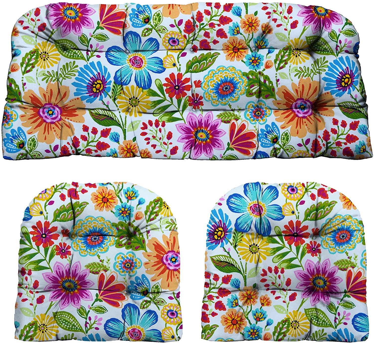 RSH Decor 3-Piece Loveseat Cushion Set