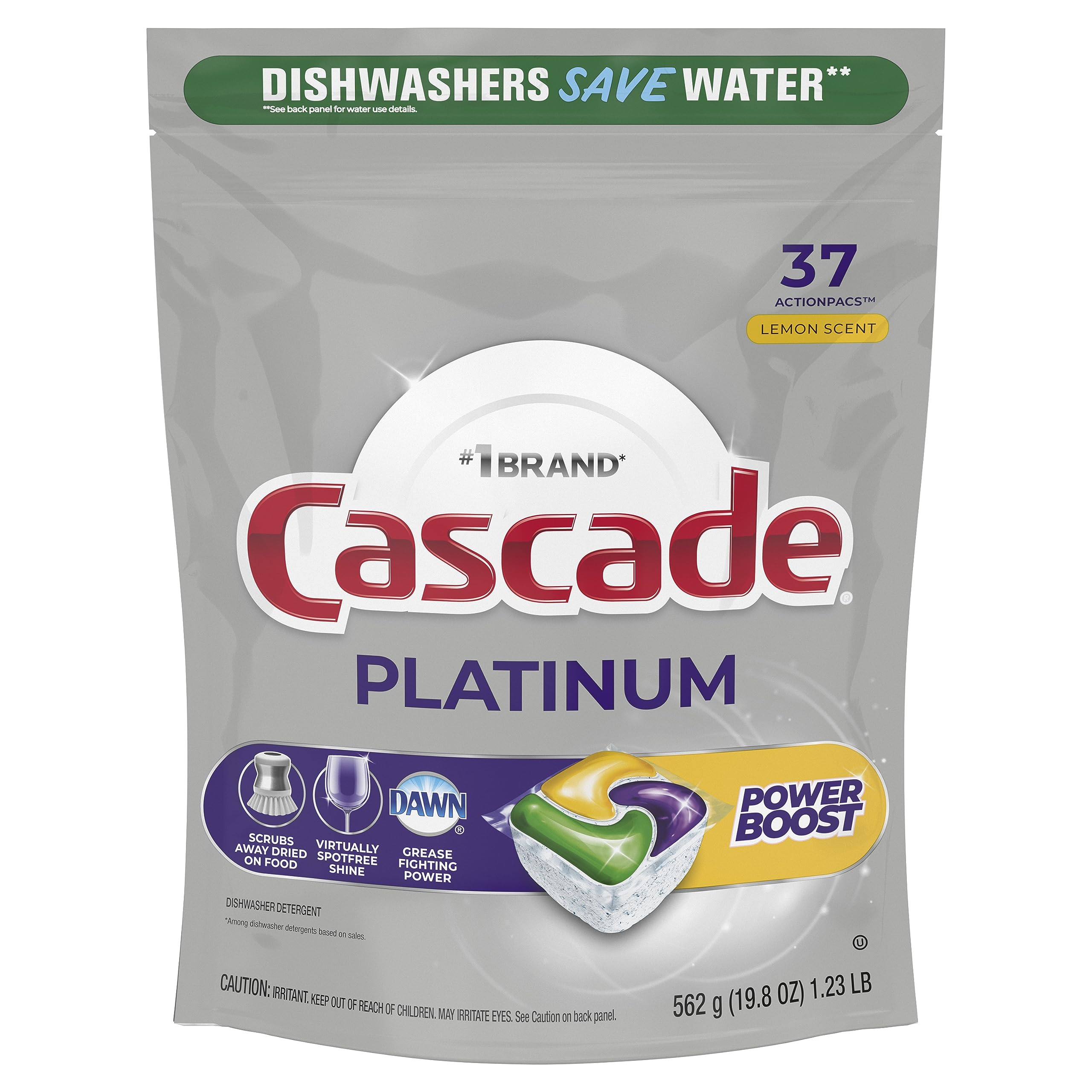 Cascade Platinum Power Boost ActionPacs — Lemon